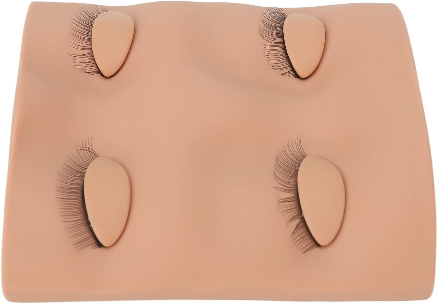False Eyelashes Extension Practice Mannequin, Small Realistic 3D Simulated Makeup Training Head Model Detachable for Display for Beginners (Fleshcolor) image number 1