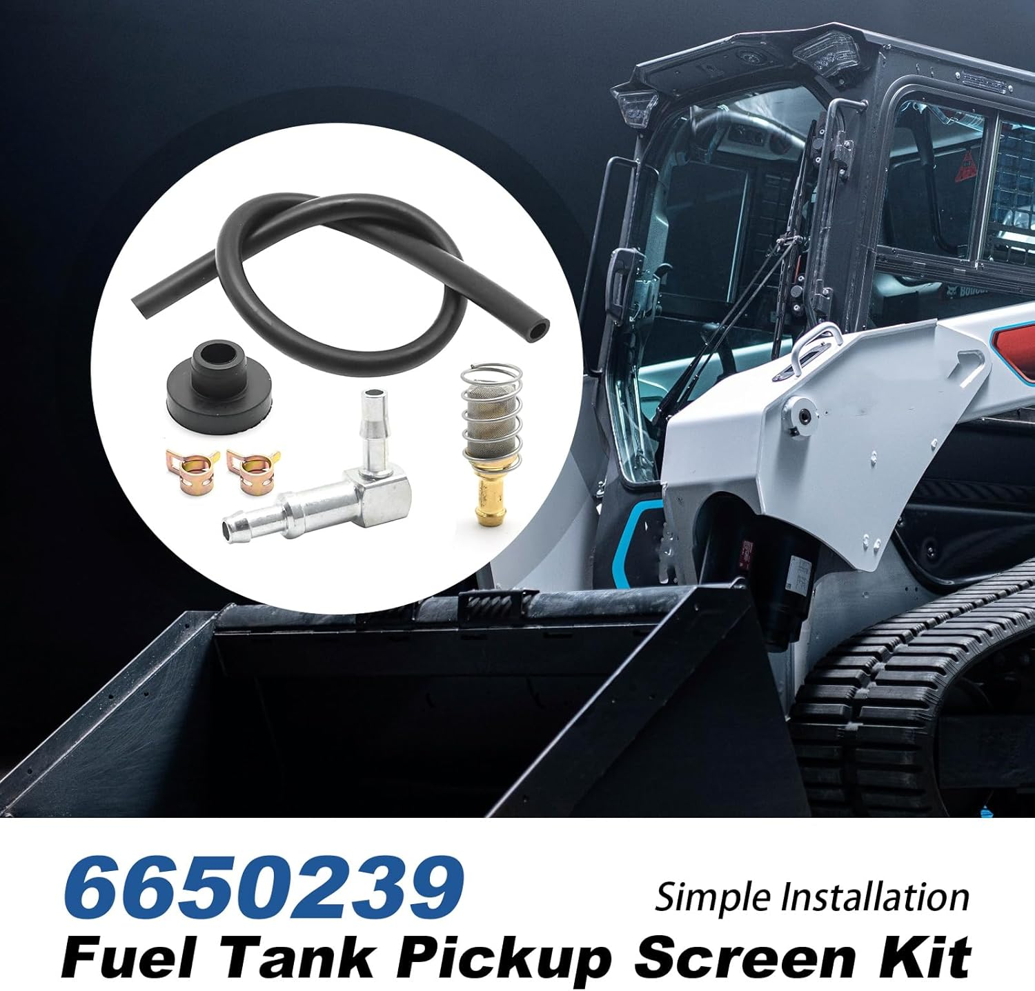 5Pcs 6650239 Fuel Tank Pickup Screen Kit, Replacement for Bobcat, Replaces 6650239 image number 4