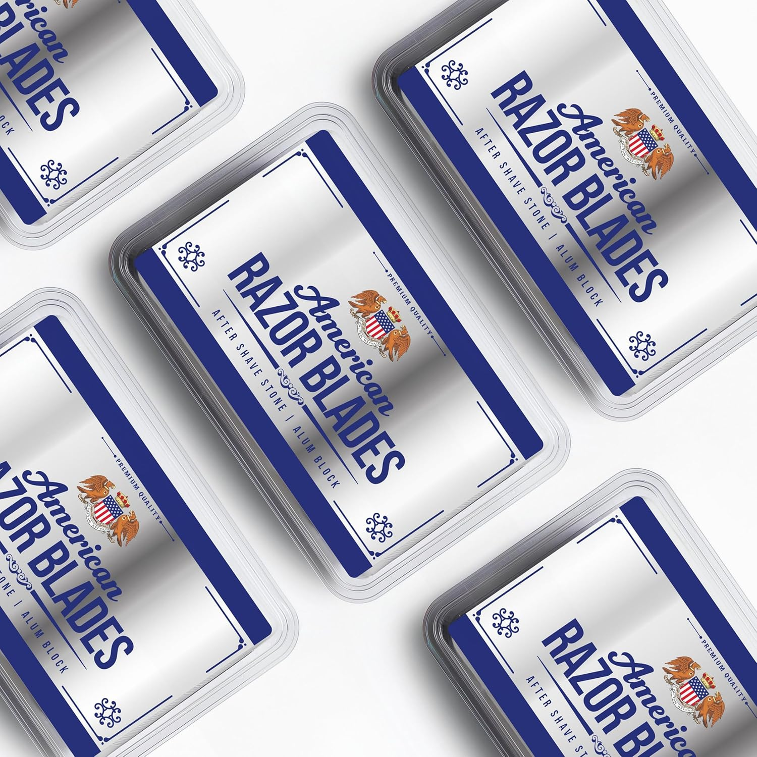 American Razor Blades Alum Block Aftershave Solution for Shaving Razor Burn Relief in Plastic Case 3.53 Oz. 100Gr. image number 3