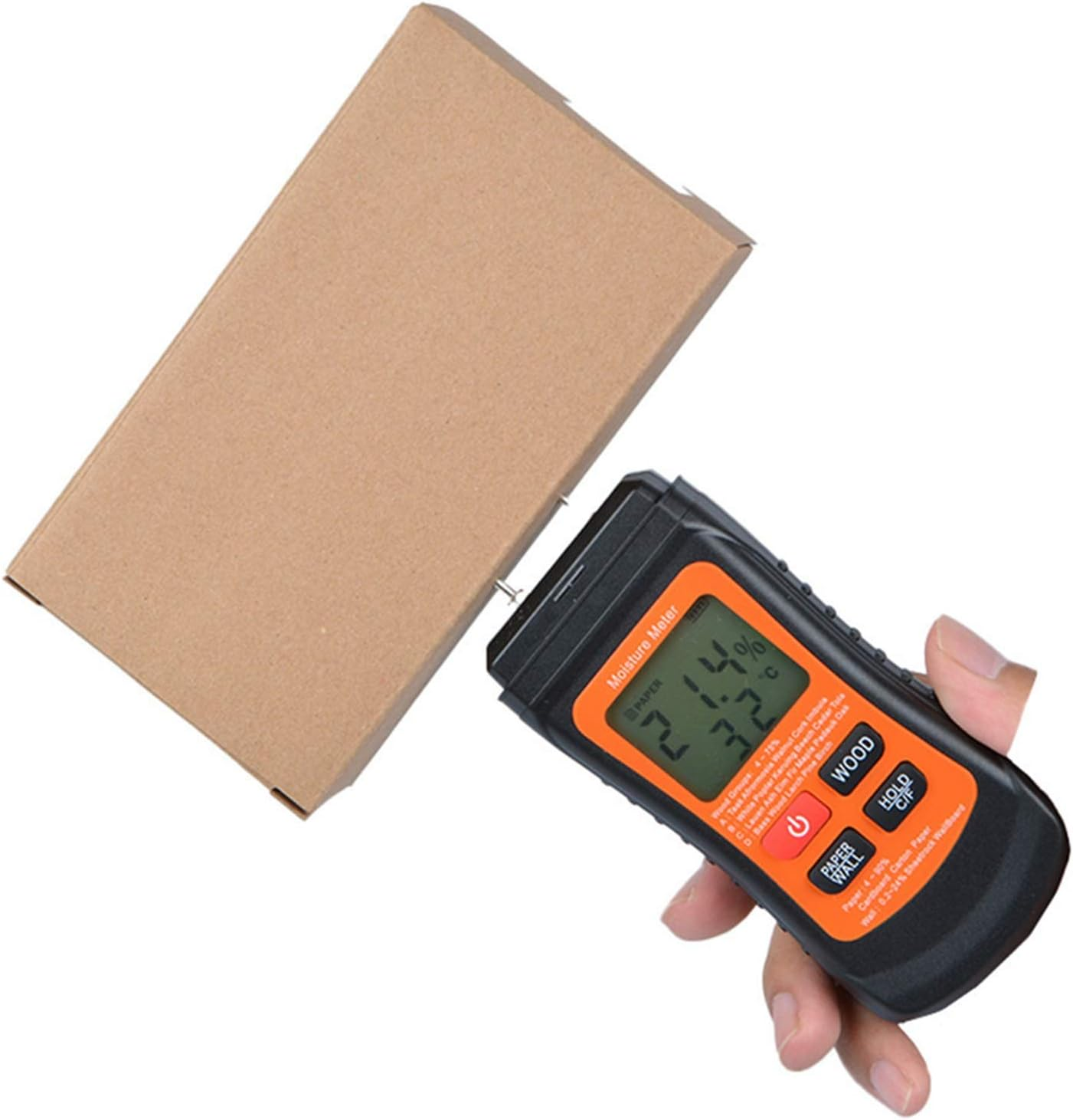 EVTSCAN Digital Wood Meter Humidity Tester Damp Detector for Woodworker image number 4