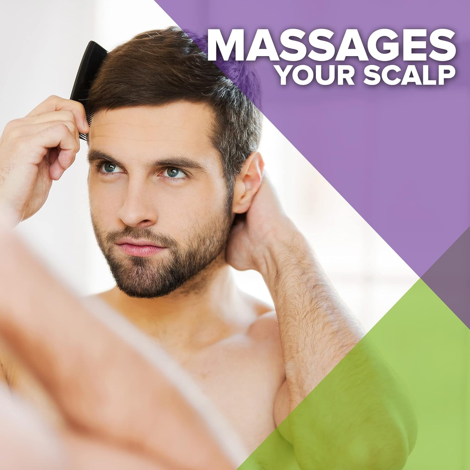 Mars Wellness 4 Piece Professional Comb Set Black - USA MADE - Fine Pro Tail Combs, Dresser Hair Comb Styling Comb - Premium Grade for Men and Women - Parting Teasing and Styling image number 2