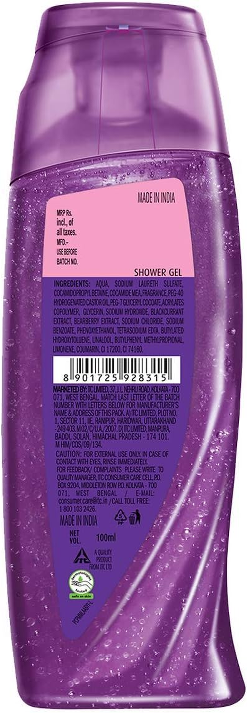 Fiama Di Wills Shower Gel, Blackcurrant & Bearberry - 100 ML