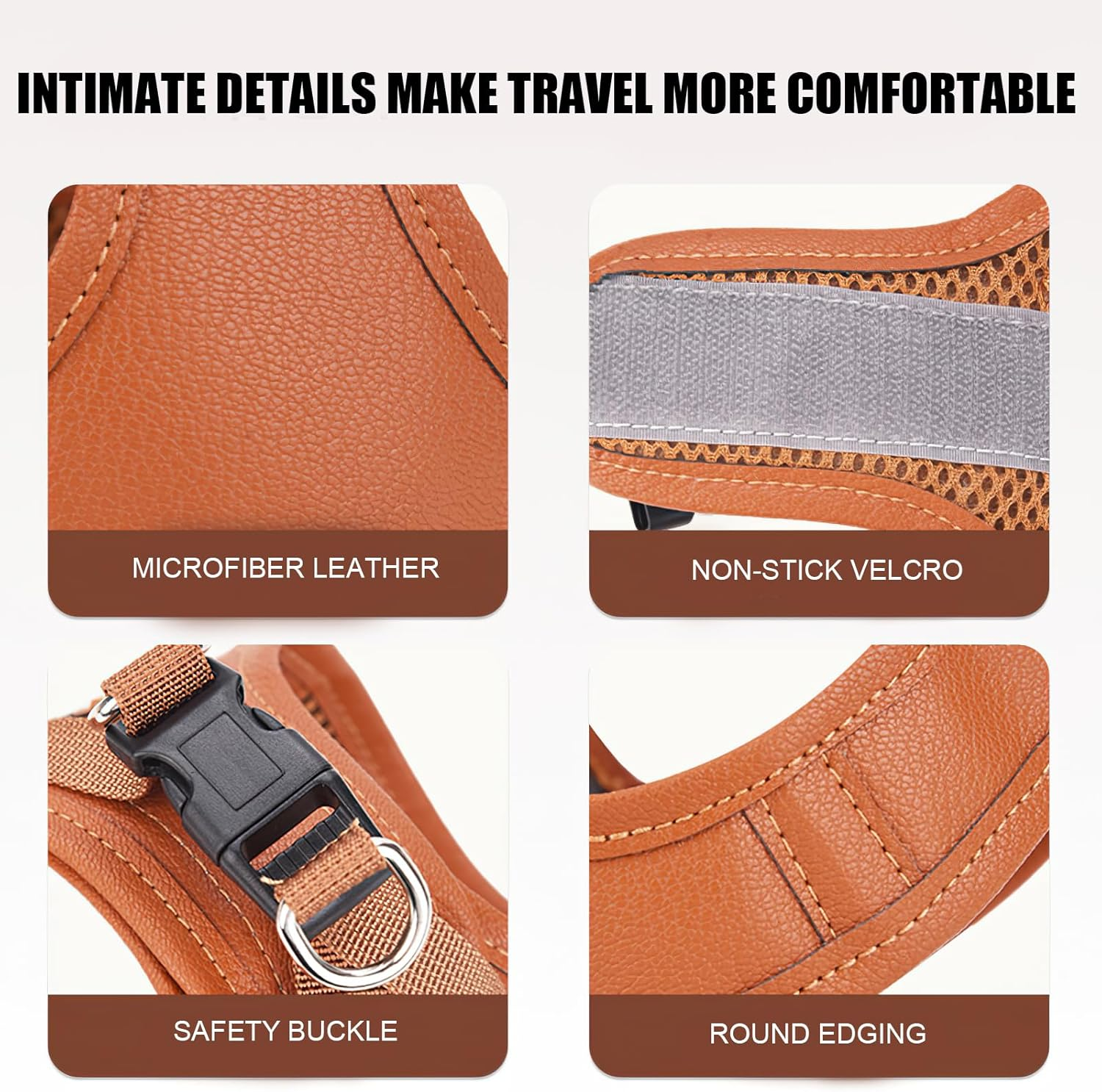 Adjustable Kitten Harness and Lead Set, Kitten Vest Harnesses, Adjustable Kitten Harness and Lead Set, for Small and Medium Cats and Pets for Outdoor Walking (S) image number 2