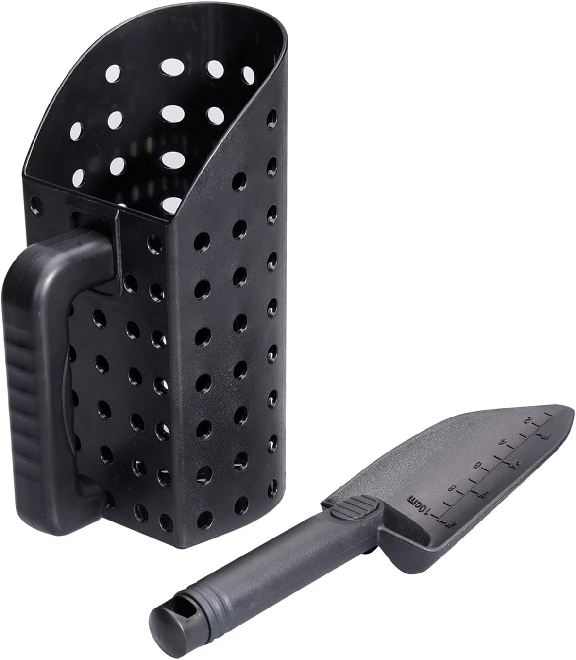 Beach Spade, Metal Detecting Shovel, Garden Spades for Digging, Sand Scoop Set Portable Ergonomically Sturdy ABS Plastic Sand Scoop and Trowel for Treasure image number 4