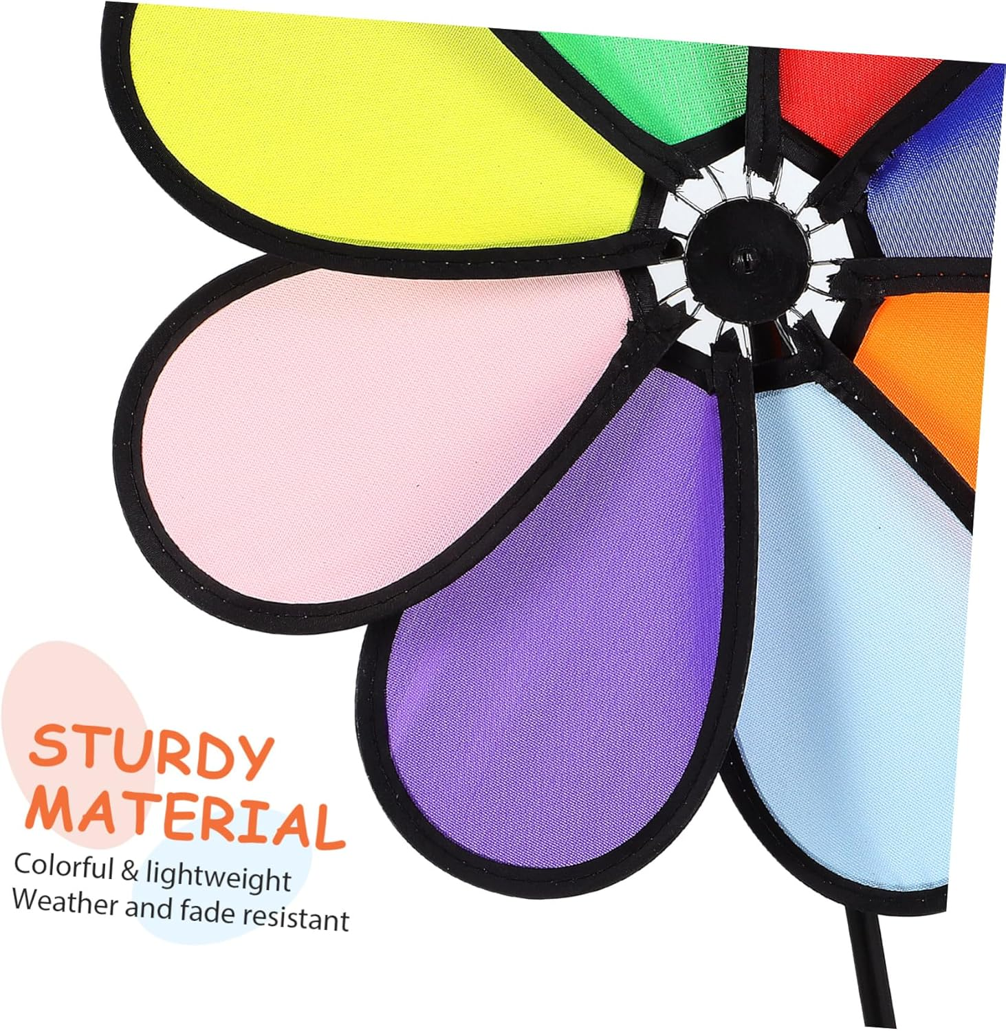 CIYODO Lawn Pinwheel Windmill Toys 2 Pack Colorful Windmill Spinners Easy Assembly for Outdoor Decor image number 1