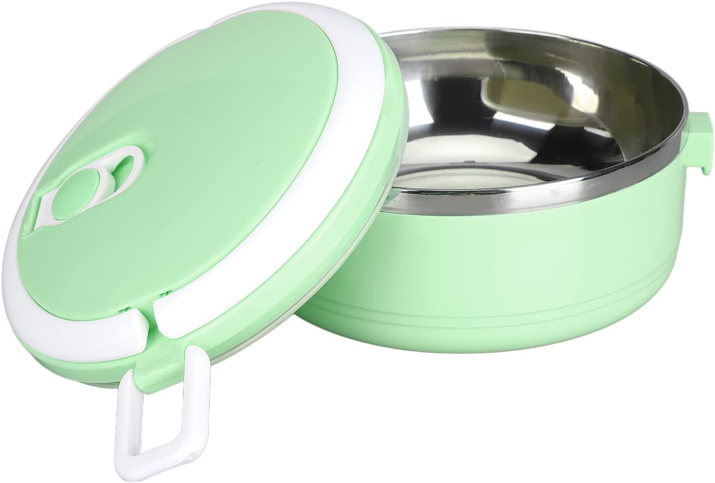 Thermal Insulated Food Box, Tight Stackable Thermal Lunchbox Silicone Sealing Ergonomic 304 Stainless Steel for School