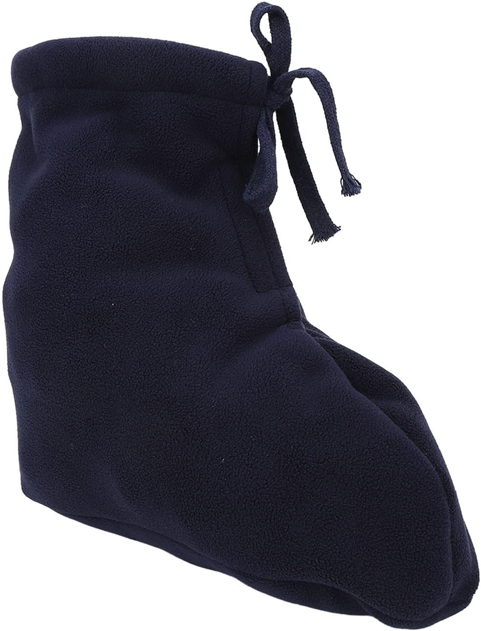 Cast Toe Cover Sock, 1Pcs Leg Cast Cover for Men Women, Outer Fleece Inner Plush Keep Warm Black Cast Sock Works Great with Most Plaster Casts, Cast Shoes, Booties, Open Toe Cast