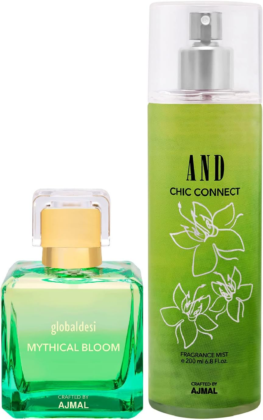 Global Mythical Bloom Trance EDP 100ML & and Chi Connect Body Mist 200ML +2 Perfume Testers image number 1