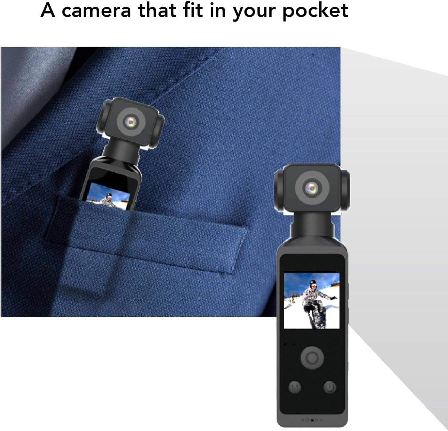 5K30FPS HD Vlog Video, Sports Camera with Built in Wifi and 270&deg; Rotatable Screen for Outdoor Riding, up to 30M Water Proof Depth with Filming Sports Camera, for Diving Enthusiasts