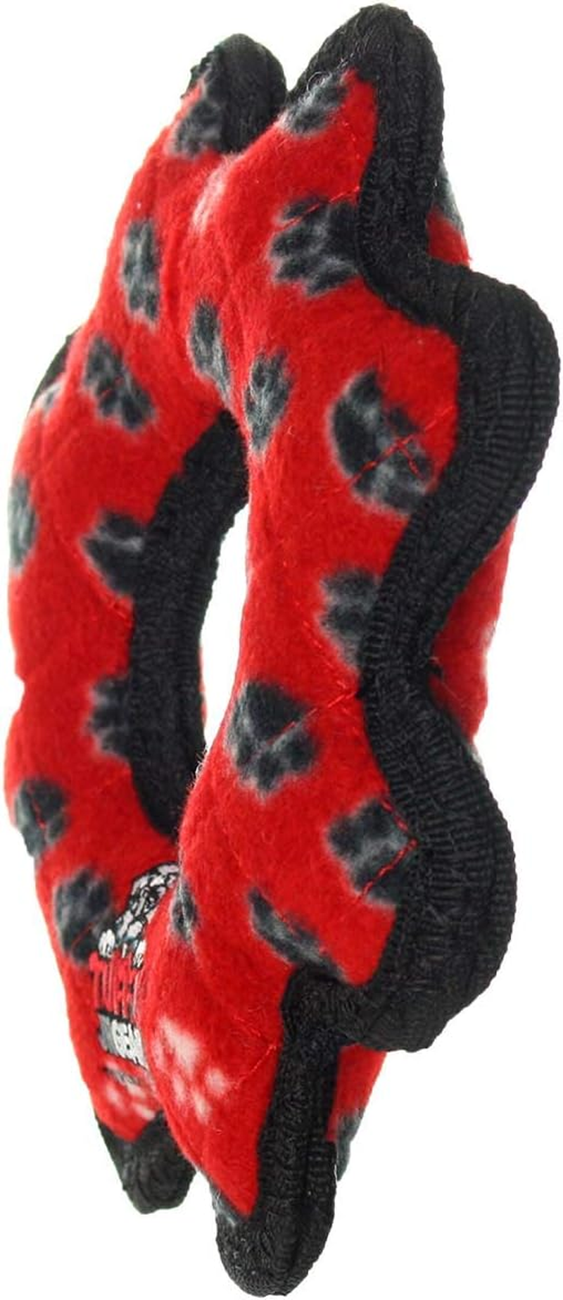 Tuffy Interactive Play Dog Squeaker Toy, Red