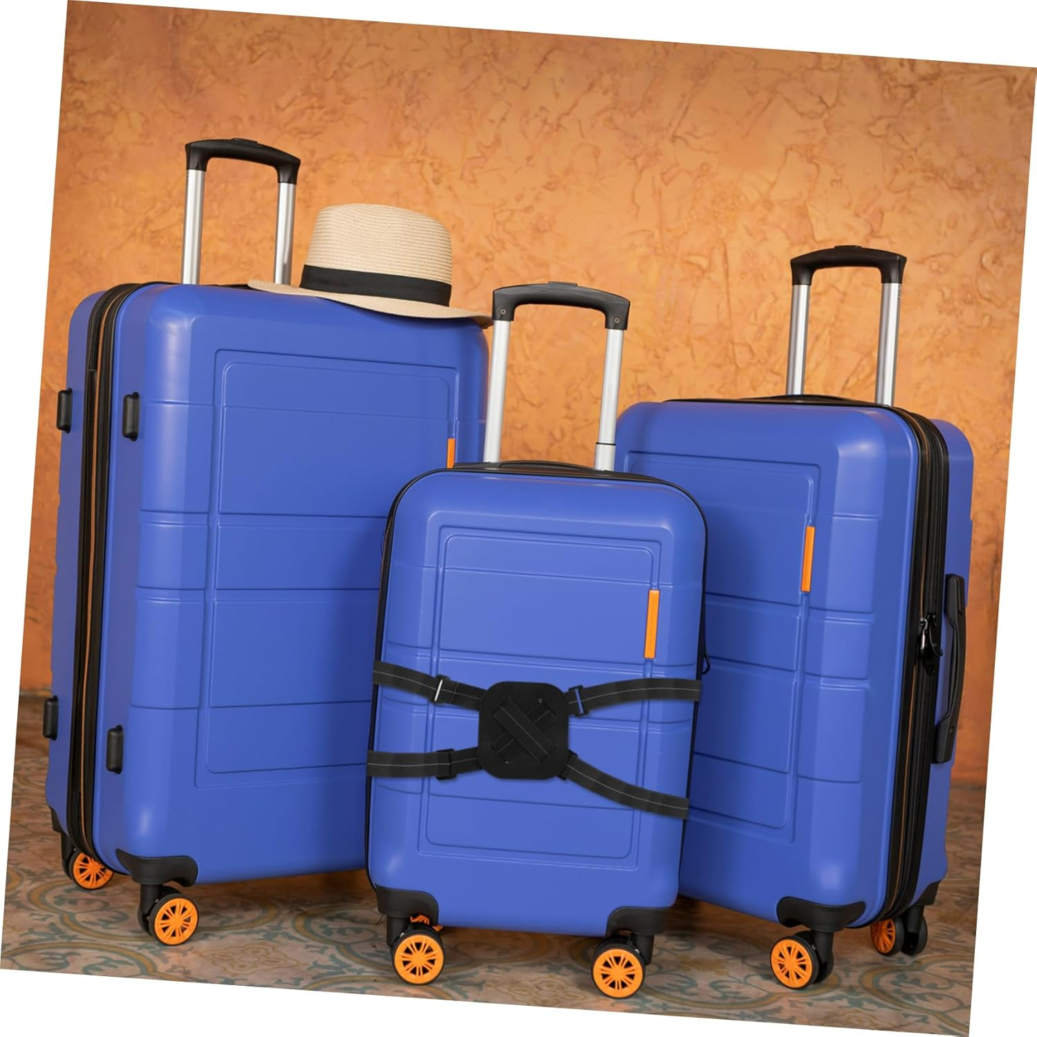 ANDRESLAD Travel Suitcase Straps Luggage Fixing Straps Elastic Luggage Bands for Suitcases image number 5