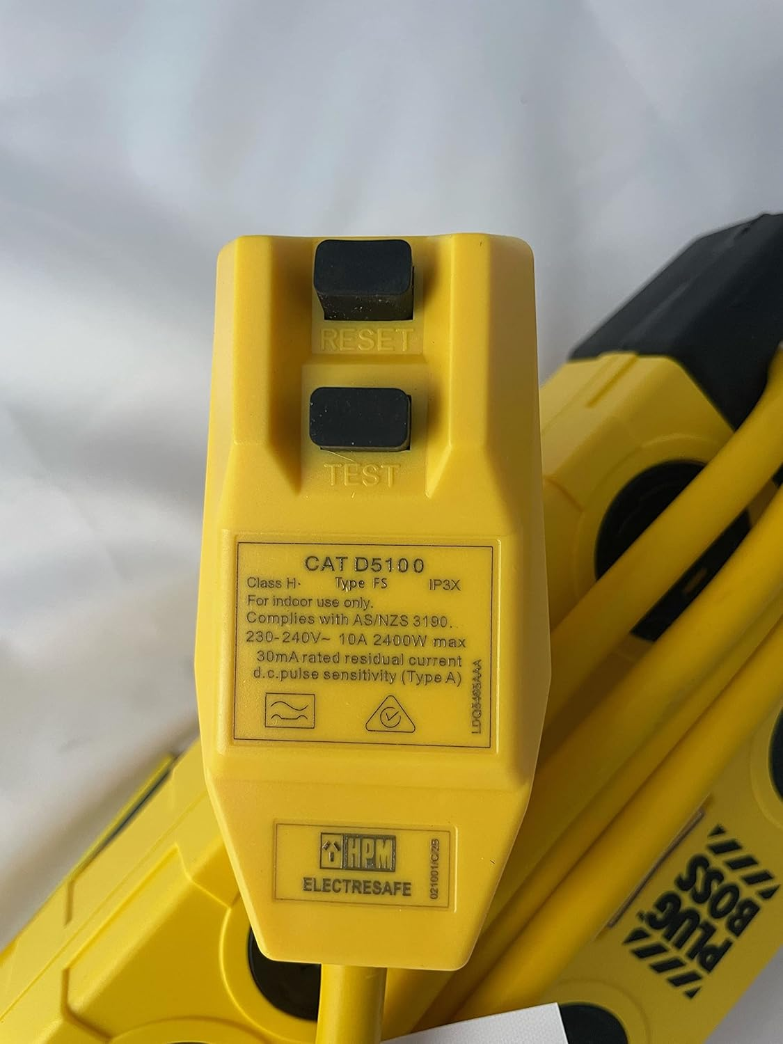 HPM PLUGBOSS 8 Plug RCD Powerboard Residual Current Circuit Breaker Surge Overload Protection 10A D105PBOSSELPA8 image number 5