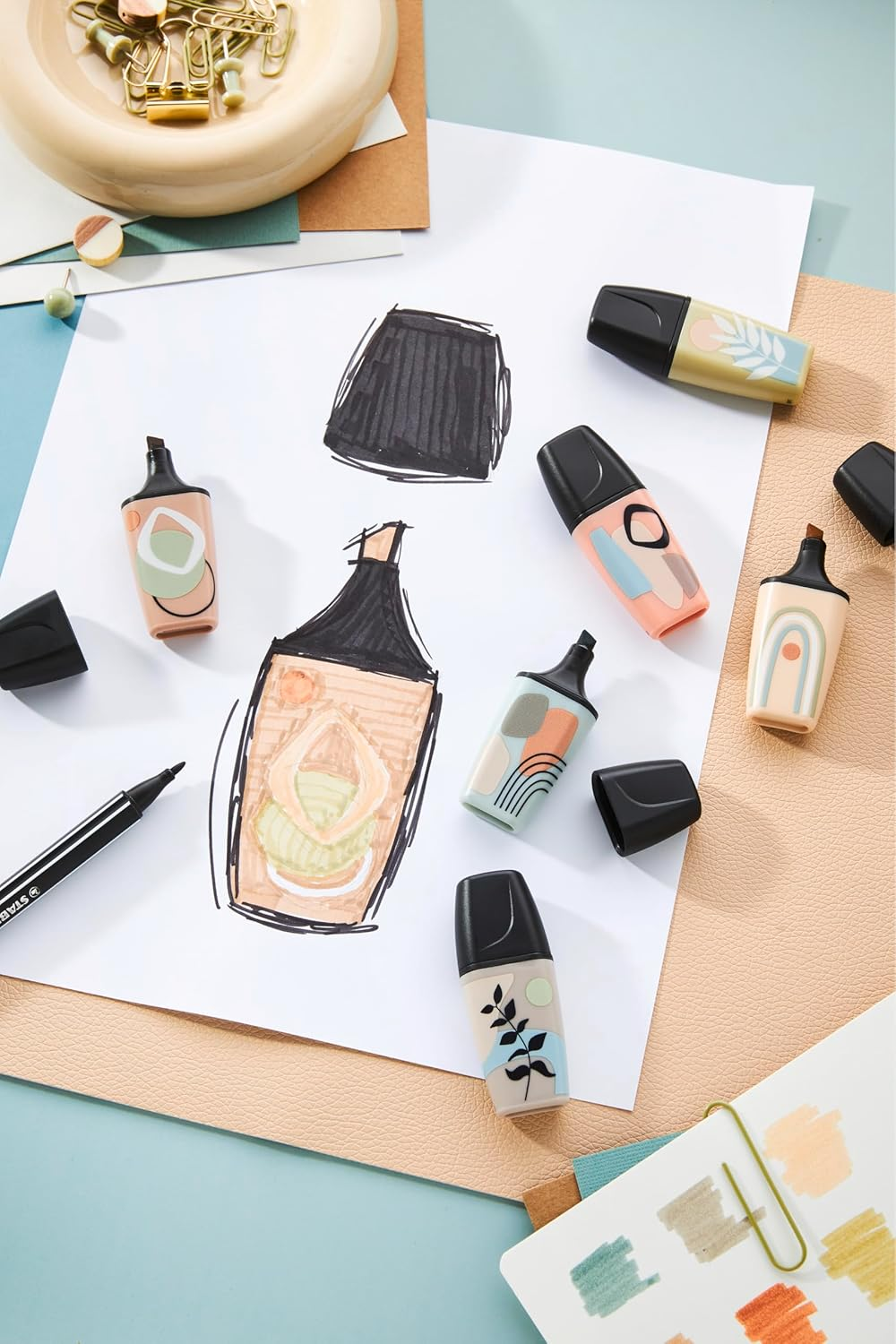 STABILO BOSS MINI Naturevibes - Highlighter - Pack of 6 - Assorted Colours image number 2