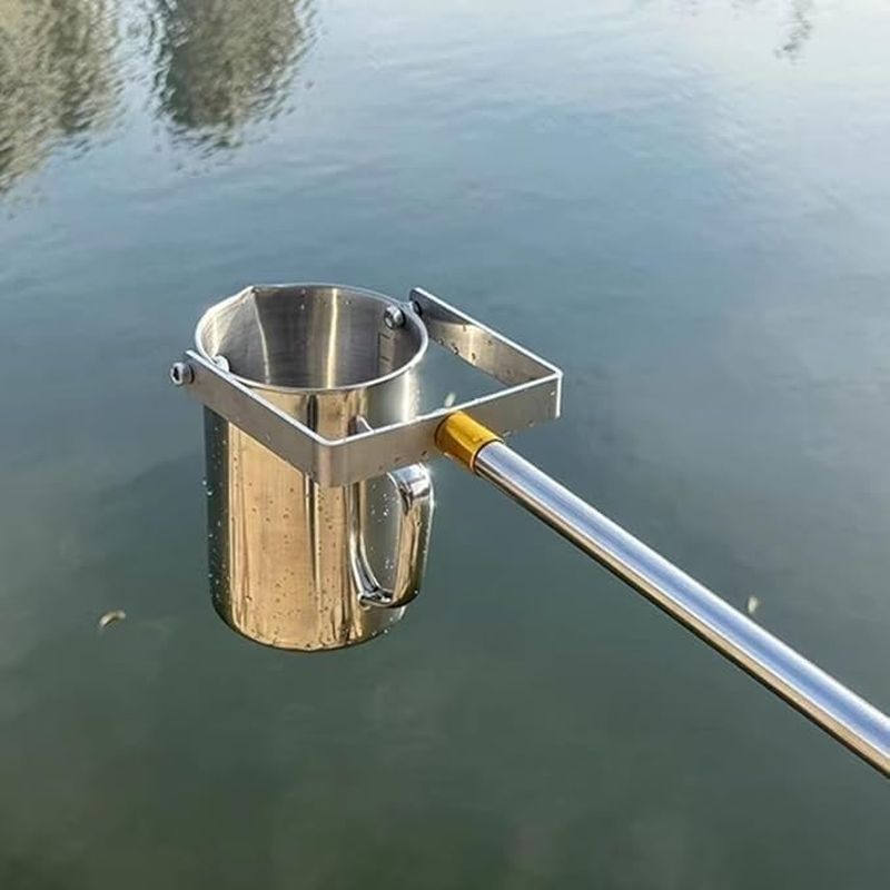 Telescopic Water Sampler 500Ml 1000Ml Sampling Dipper System, Lightweight Stainless Steel Rod with Pendulum Beaker Ladle for Environmental Monitoring(Stainless Steel 1000Ml,3.0M)