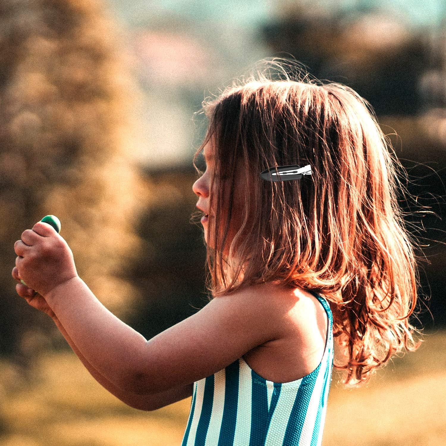 SAVITA Pack of 8 No Clip Hair Clips, No Crease Curl Pin Clips, Hair Clips for Hair Styling, Face Washing, Makeup Application (Black) image number 5