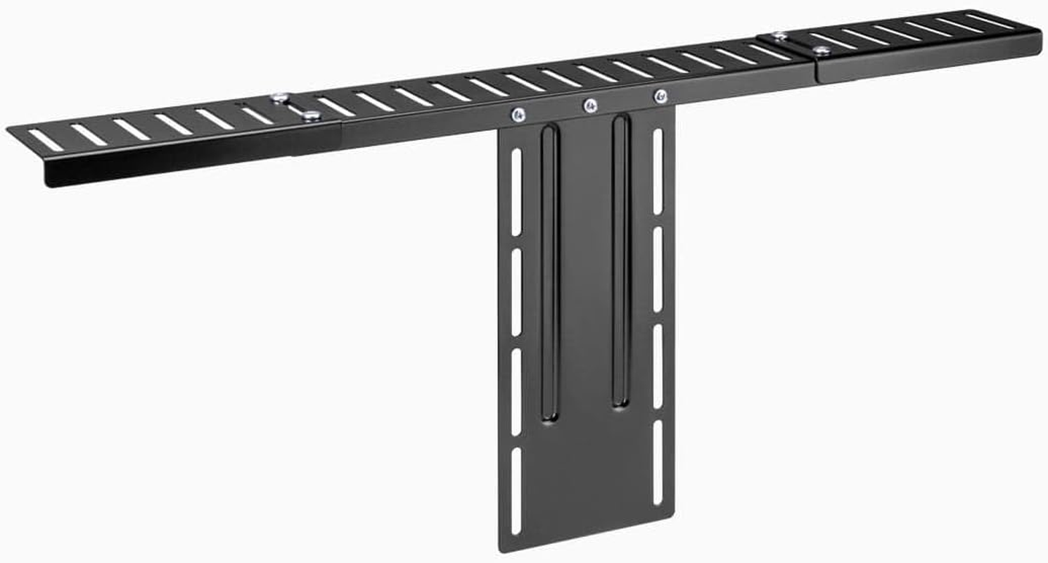 Desky Screen Caddy Shelf &ndash; Adjustable Monitor Top Shelf with Clamp, No-Drill Design, Sturdy ABS Construction, Space-Saving Desktop Organizer for PC, TV, and Monitor - Medium