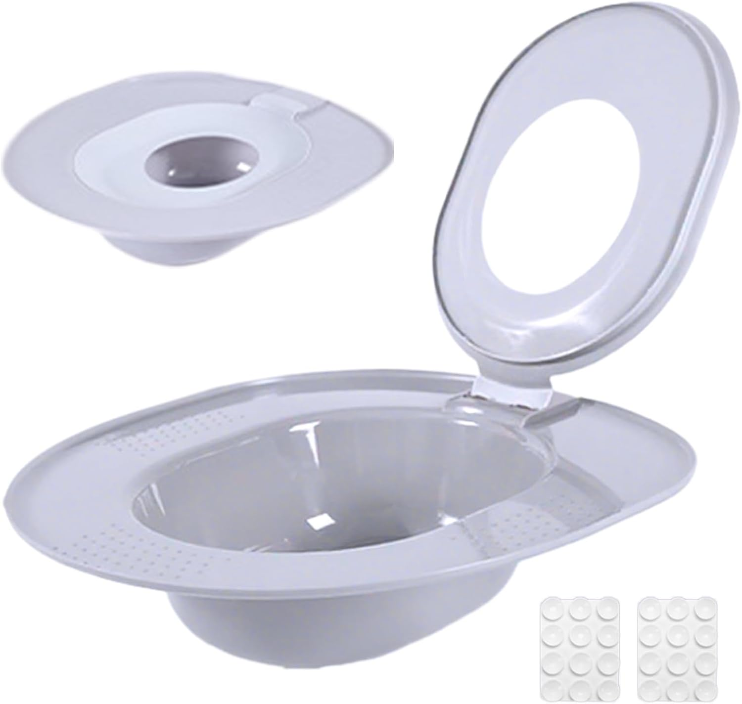 Bomefoi Cat Toilet Seat,Cat Toilet Training Kit - Portable Safe Urinal Potty Reusable Removable for Kitten Pet Travel Home RV - Purple image number 3