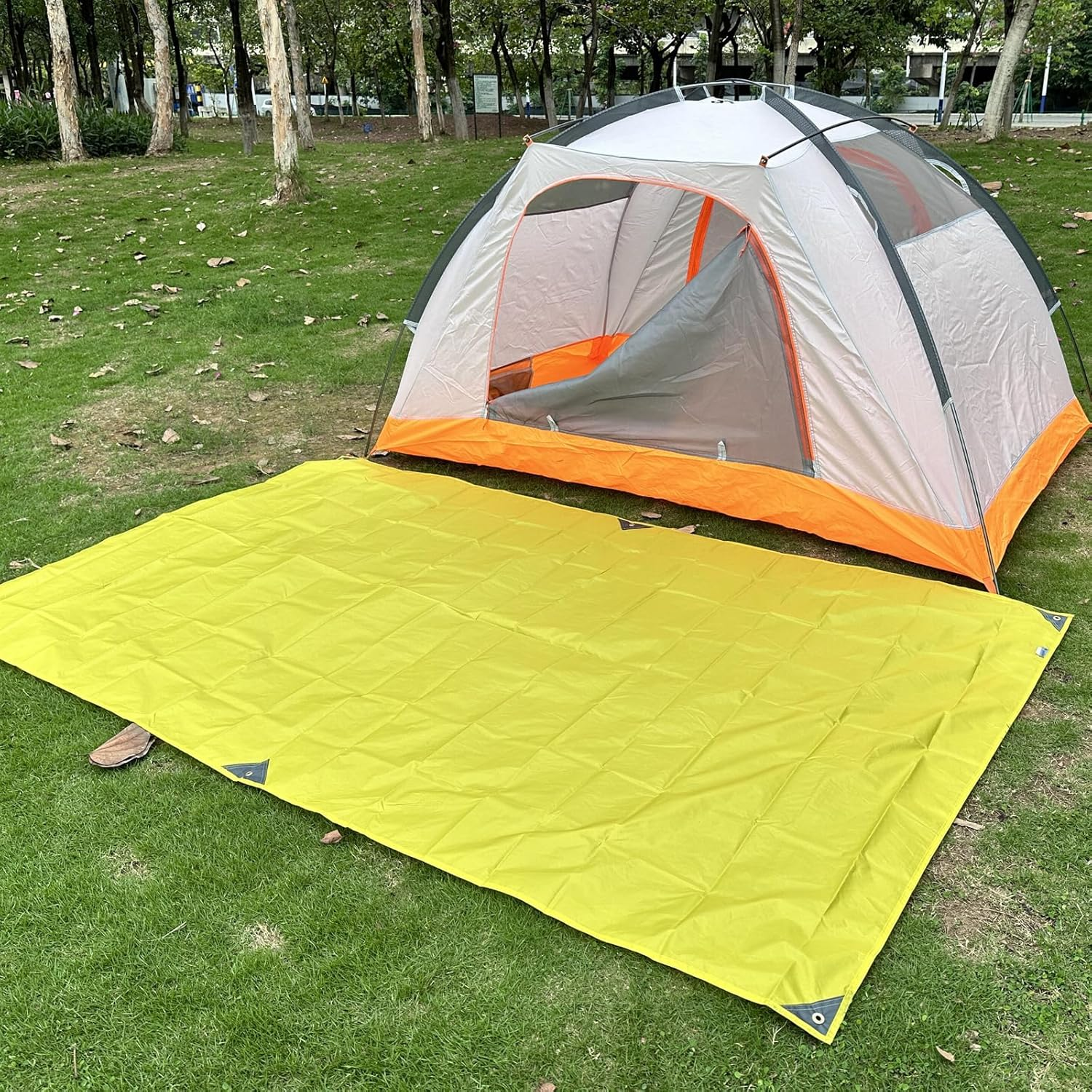 TRIWONDER Waterproof Hammock Rain Fly Tent Tarp Footprint Camping Shelter Ground Cloth Sunshade Mat for Outdoor Hiking Beach Picnic (Green, S - 1.5 X 2.5M) image number 5