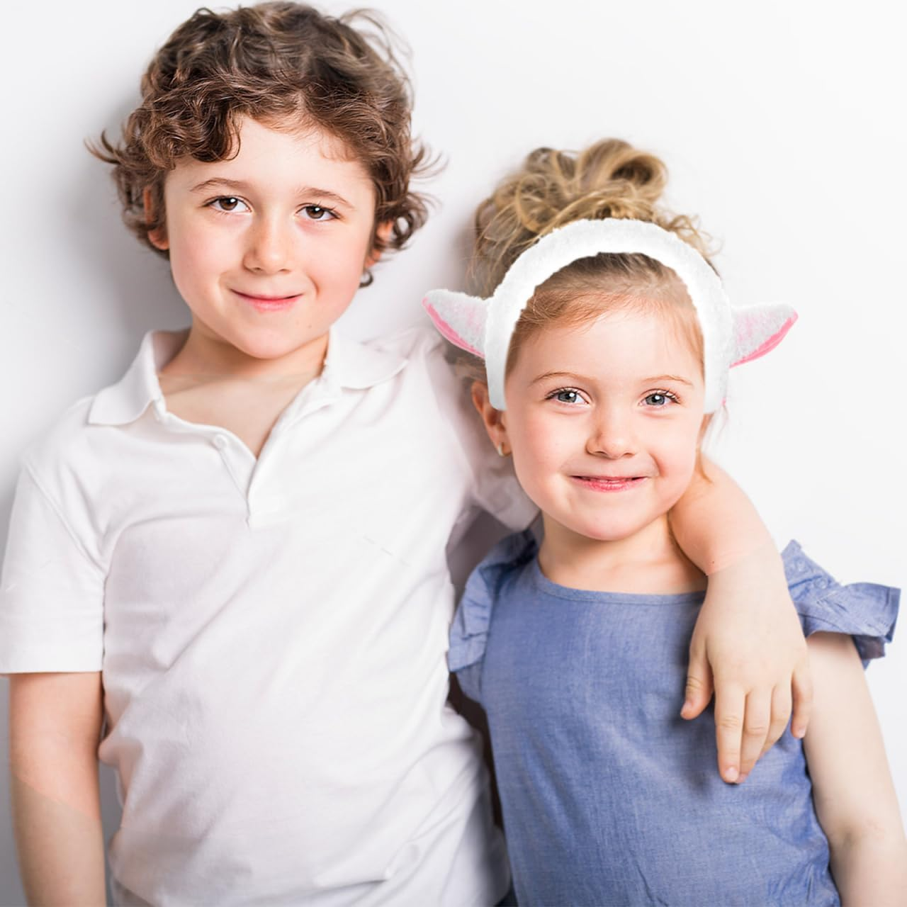 BESTOYARD Cute Lamb Ear Headband Plush Goat Ear Accessories for Lightweight and Comfortable Sheep Hairband for Dress up Cosplay Parties and Special Occasions image number 6