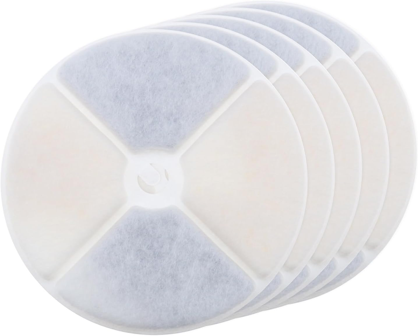 5PCS Pet Water Fountain Filters Compatible with 1.85L Pet Drinking Fountains Cat Water Dispenser Filters with Resin and Activated Carbon Pet Fountain Accessories image number 3