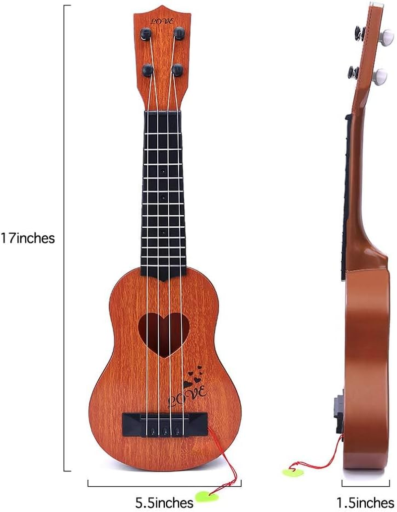 Befunsol Ukulele Kids Guitar Toy, Kids Musical Instruments Toddler Toys for 3 Year Old Girls Boys, 3 4 5 6 Year Old Girl Boy Gifts image number 4