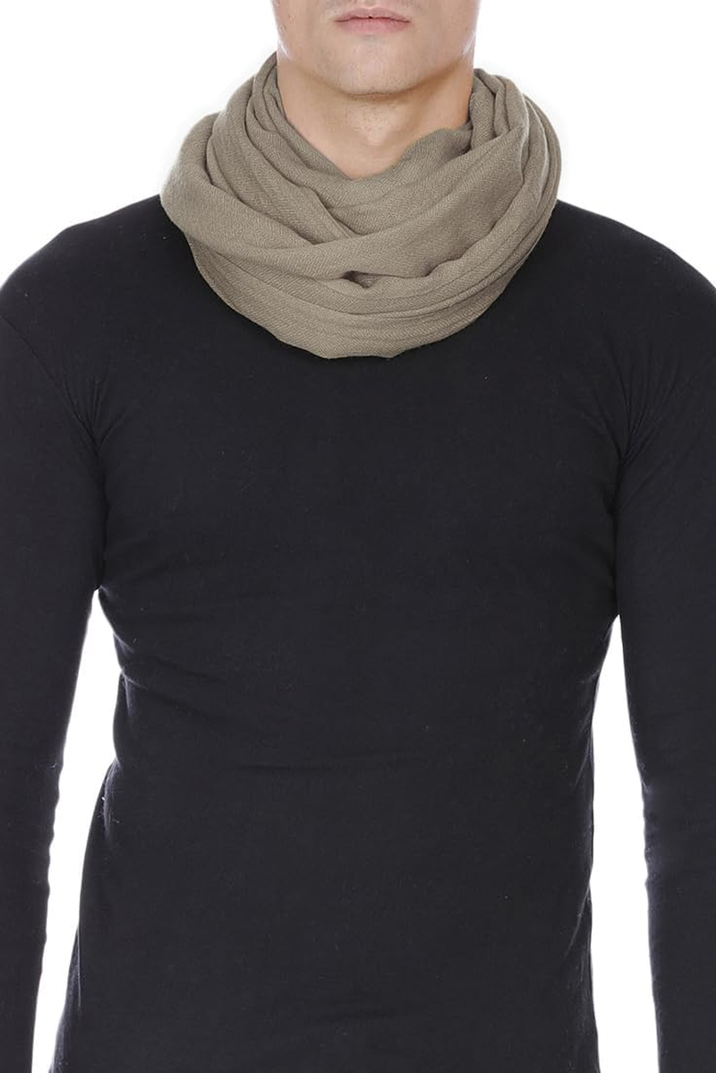 Cashmere Scarf (Gift Box) Made in Kashmir Soft Warm Scarf Merino Wool Mulberry Silk Blend Stole Wrap Womens Mens Pashmina Shawl 22/23 image number 3