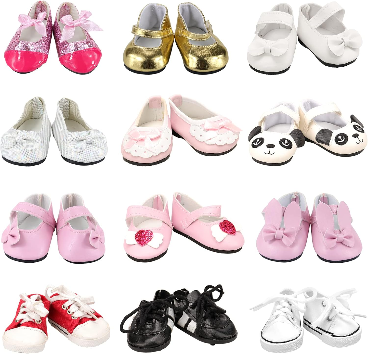 BARWA 18 Inch Doll Clothes and Accessories 5 Sets Clothes Dress Outfits with 2 Pairs Shoes for 18 Inch Girl Dolls image number 5