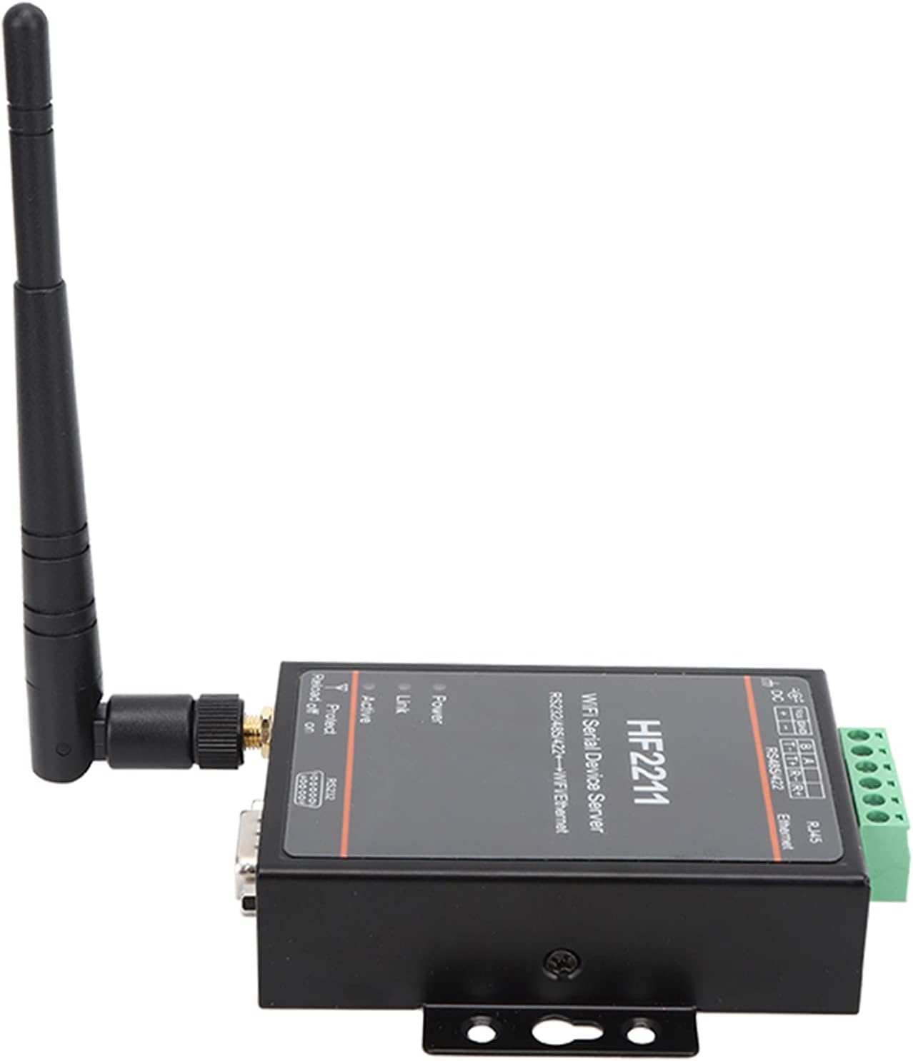 HF2211 Serial Device Server, RS232/485/422 to Wifi and Ethernet DTU Short Message Communication Module, 5-36VDC Serial Data Communication Device Support