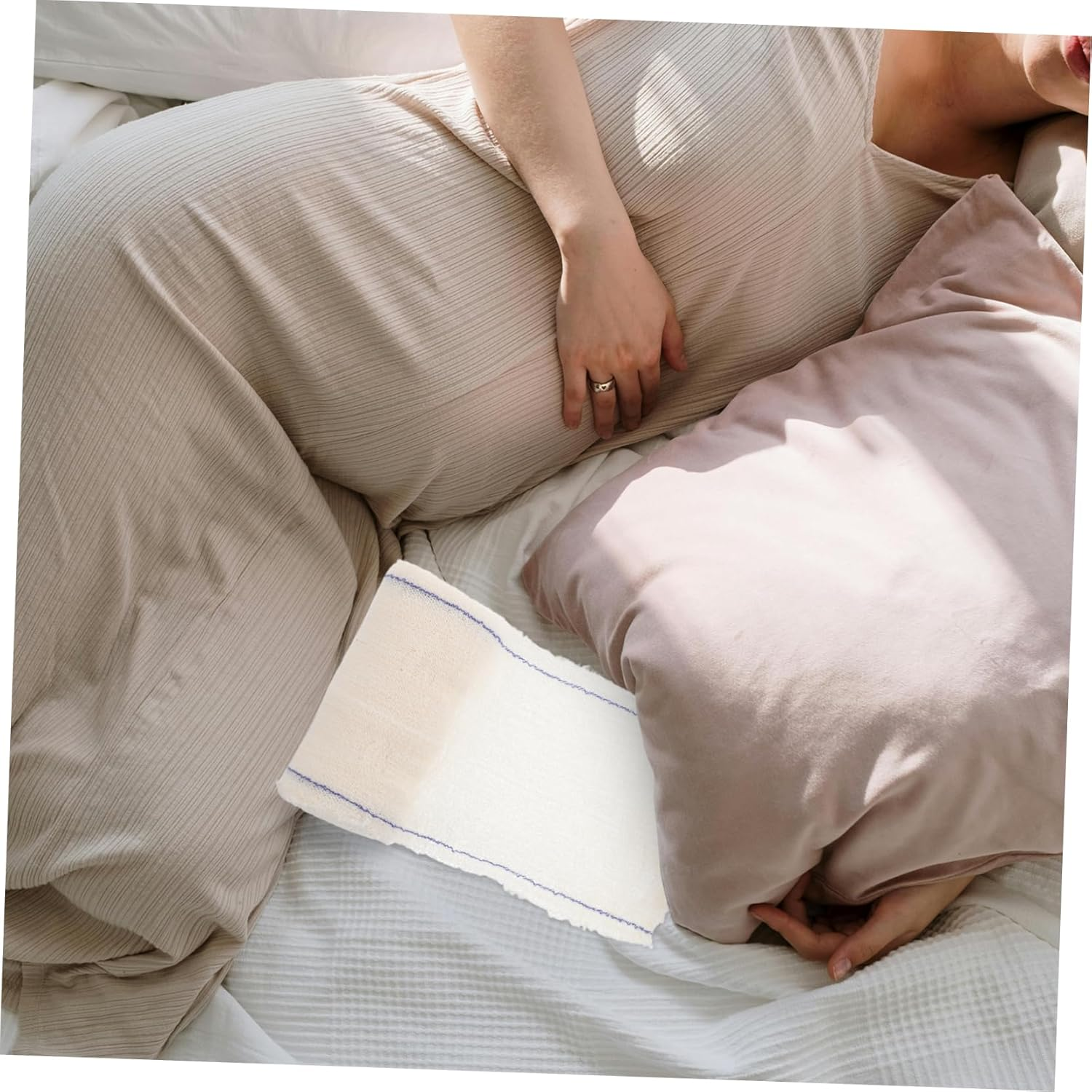 Postpartum Belly Band Support Wrap Adjustable High Elasticity Chest Abdominal Shaping Breathable Compression for Postnatal Firming for Mothers image number 5