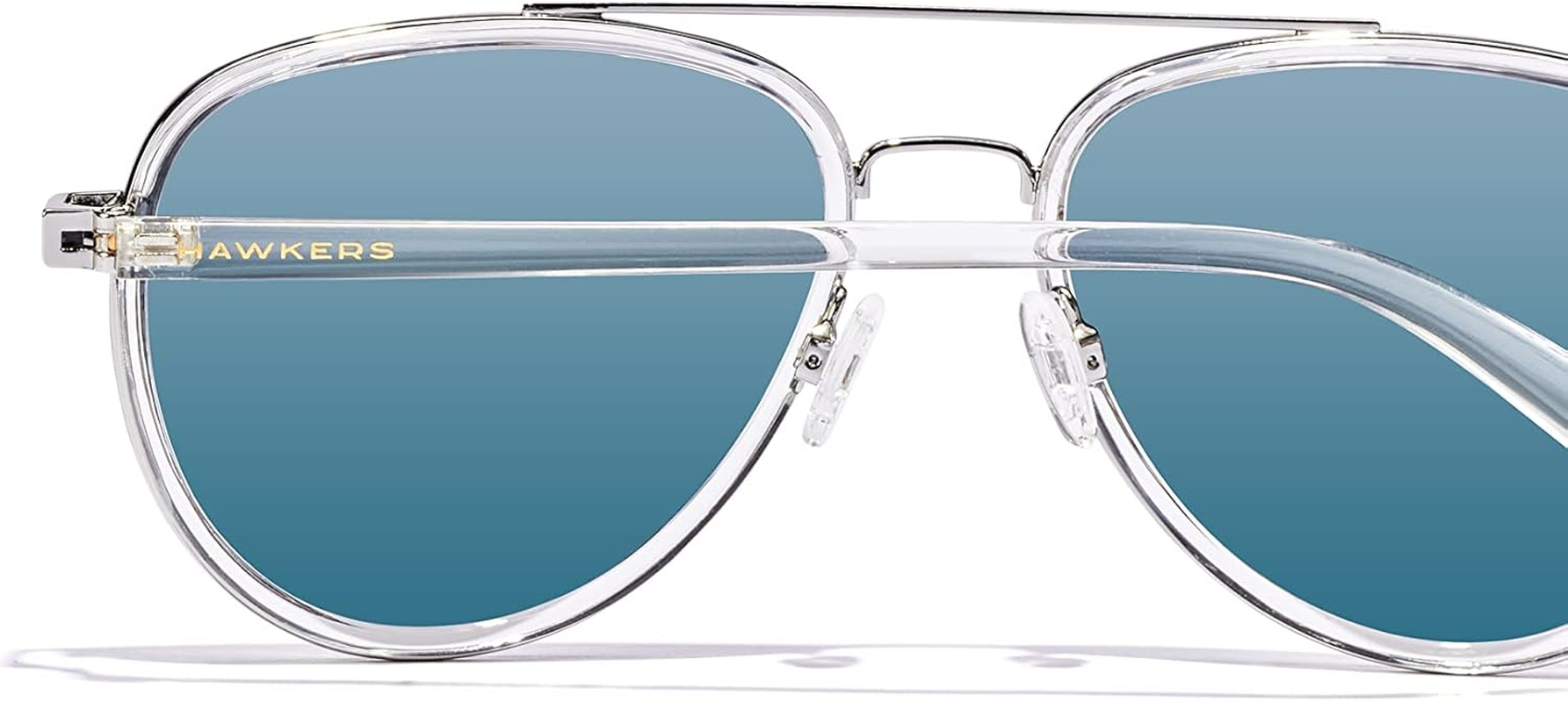 HAWKERS Sunglasses Polarized EAGLE for Men and Women - Brown Polarized &middot; Transparent Ct image number 5