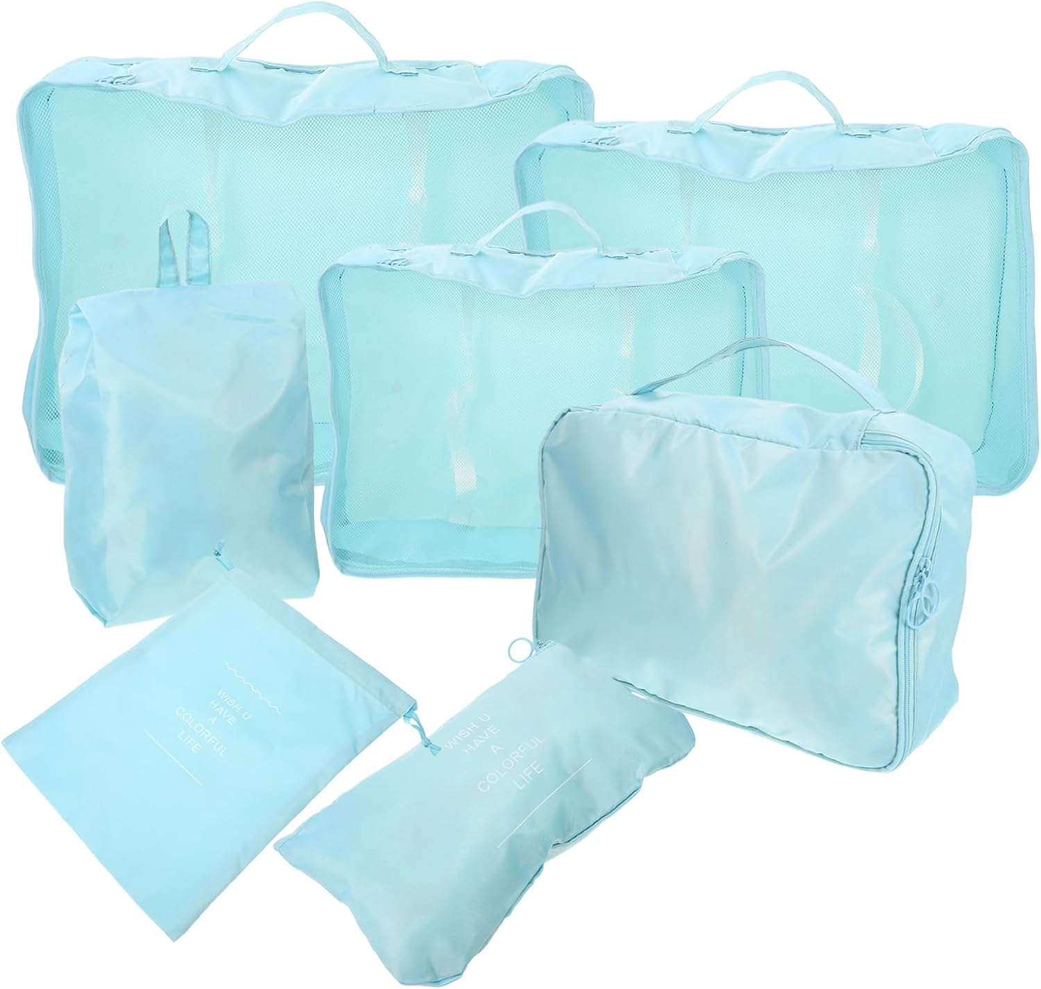 TINEASUR 7Pcs Travel Toiletries Bag Packing Cubes for Suitcases Travel Storage Bag Organiser image number 2