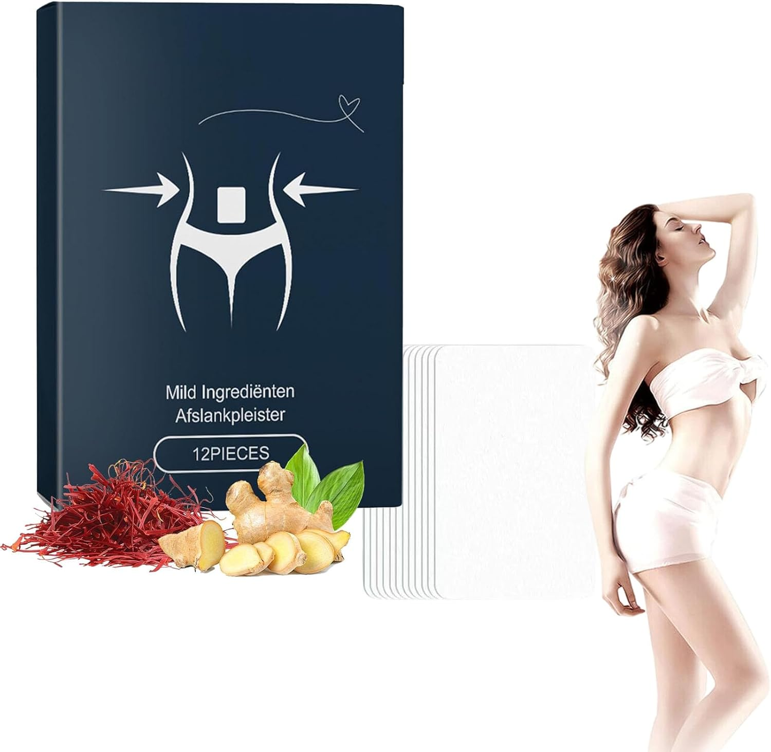 Trim Patch-Trimpatch Weight Loss Patch, Trimpatch Slimming Patches, Rejuvacare Ozem, Skin and Body Shaping Care, Natural Ingredients, Safe & Effective, Firming & Moisturizing (5BOX)