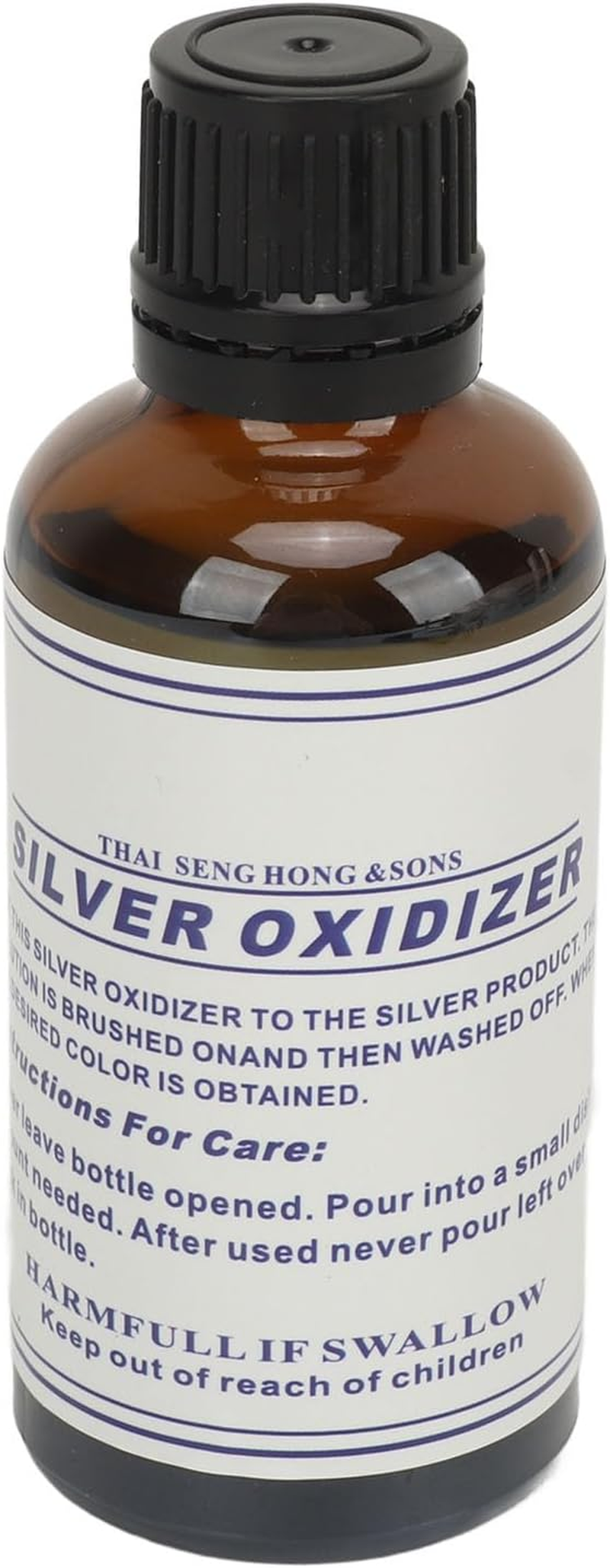 Silver Oxidizer Solution Jewelry Making Black, Vintage Effect Sterling Silver Oxidizer Solution, Fast Acting, Easy to Use, Controlled Application, 50Ml for Jewelry Making