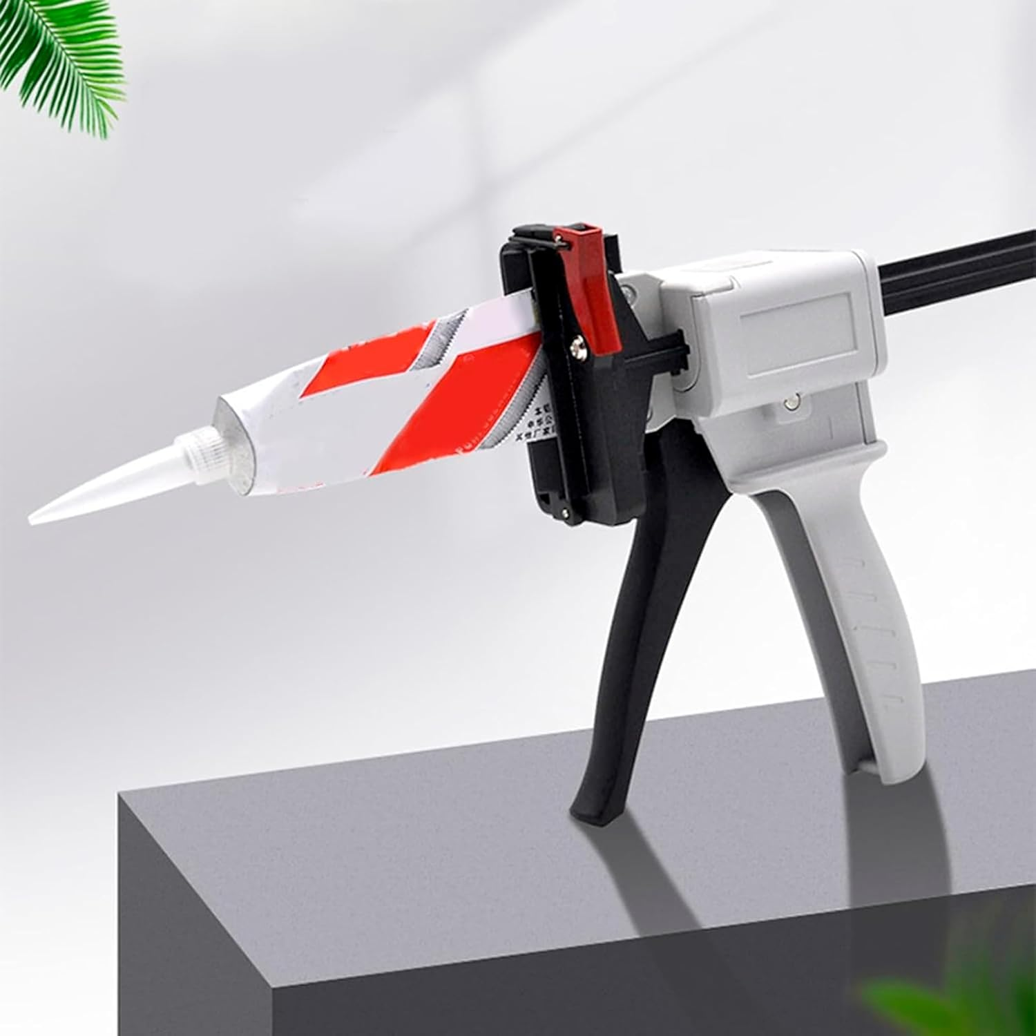 Emesak Toothpaste Tube Glue Gun, Manual Silicone Glue Gun with Tube Squeezer, 704 Universal Glue Dispenser, for Toothpaste, Adhesive, Silicone, Sealant and Repair Tool Applications (50G+) image number 3