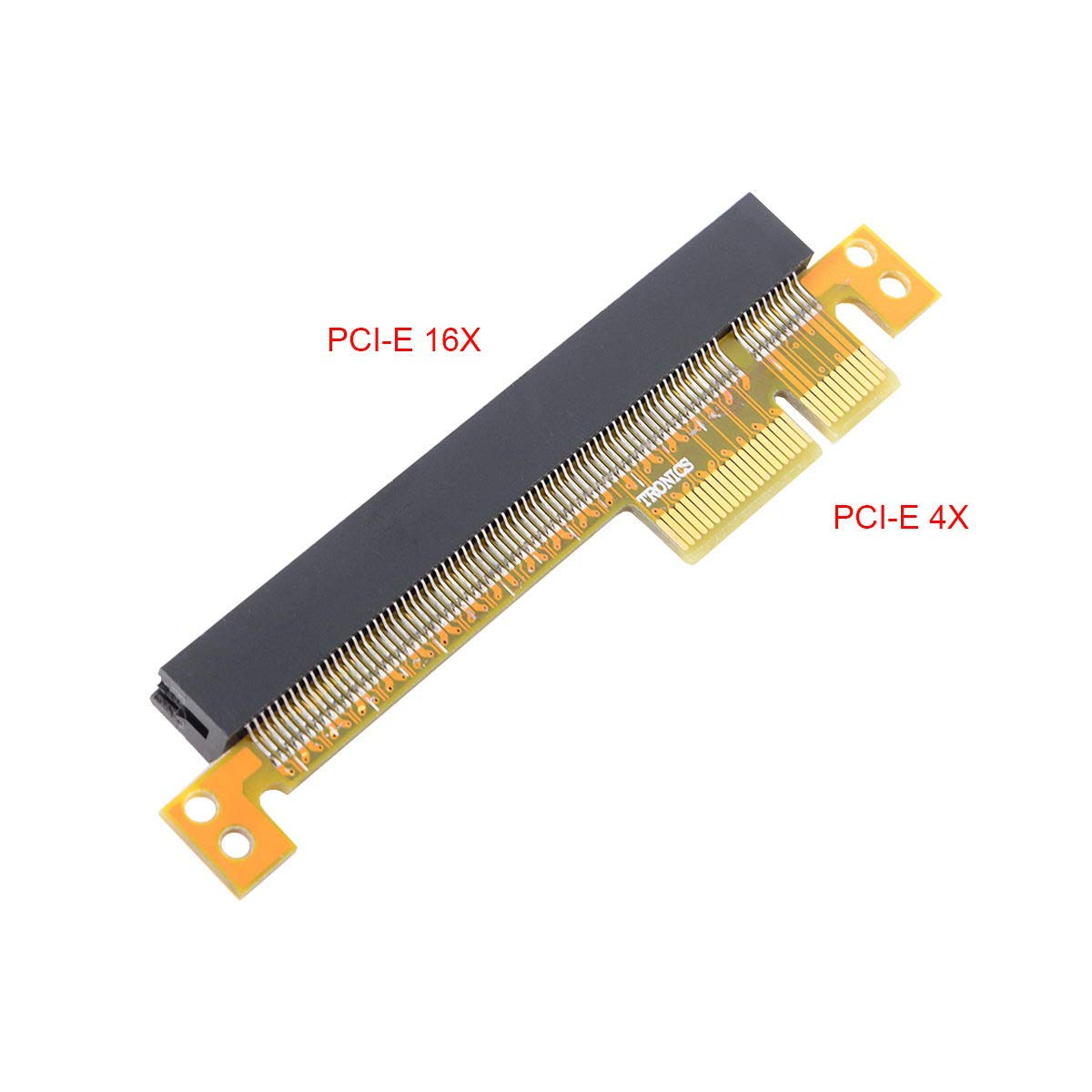 CY PCI-E Express 4X to 16X Flex Cable Riser Card Extender Converter Adapter with 4Pin 15Cm