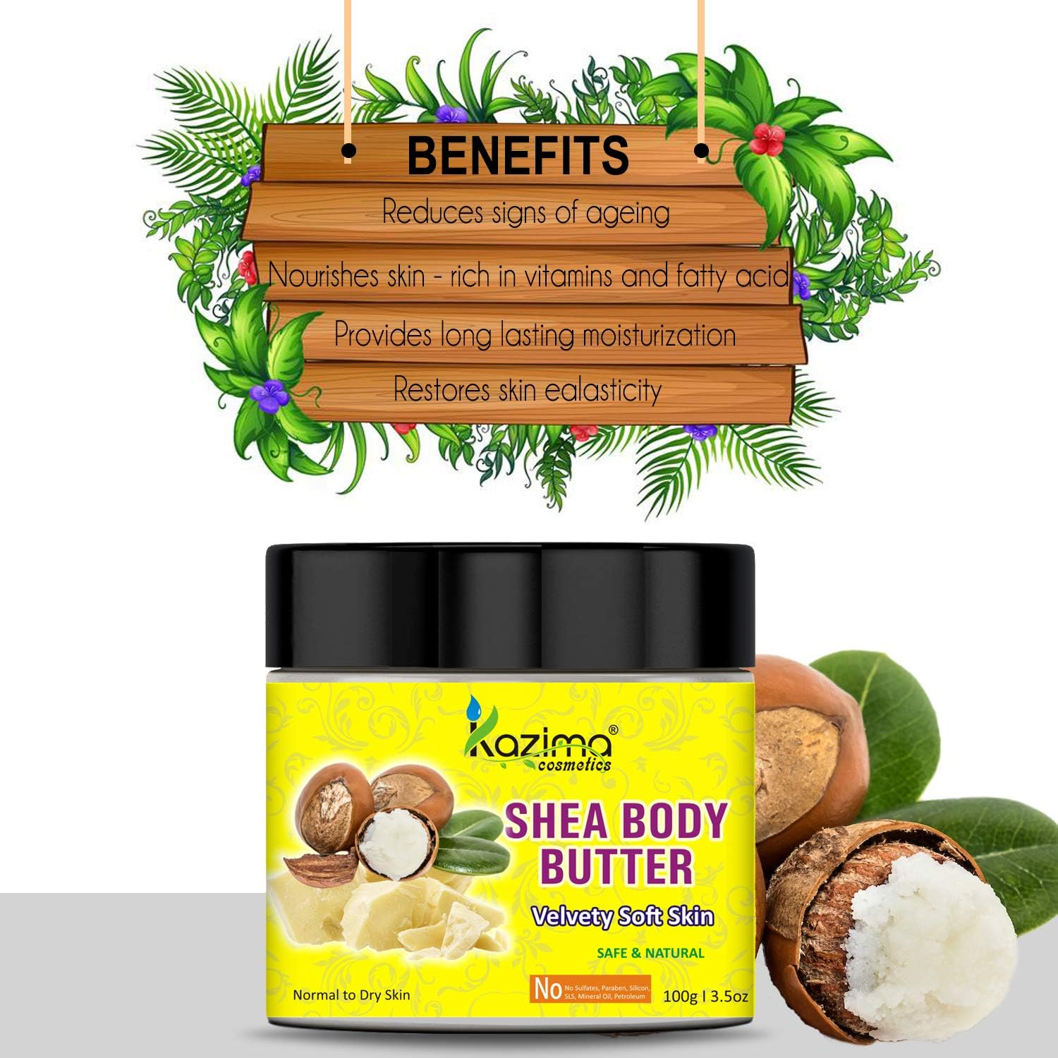 KAZIMA Shea Body Butter, 100G