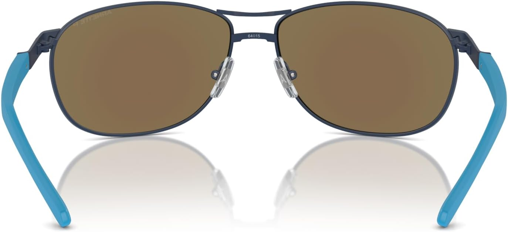 Arnette Man'S 0AN3090 Belgrano Squared Sunglasses, Matte Blue/Dark Grey Mirror Water Polar, Matte Black/Light Green, 67 Mm image number 4