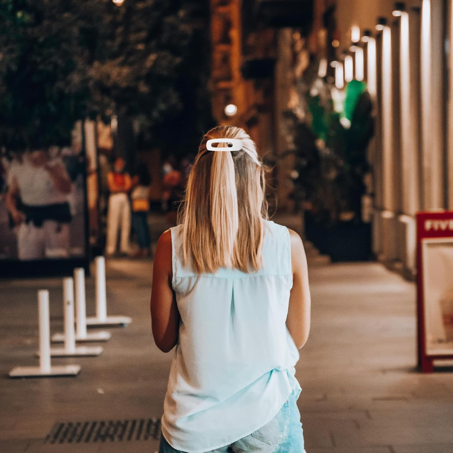 TEAONE Duck Billed Thin Thick Hair Barrette, 12 PCS Flat Hair Clips for Hair Decoration Accessories (3 Size, 4 Colors) image number 5