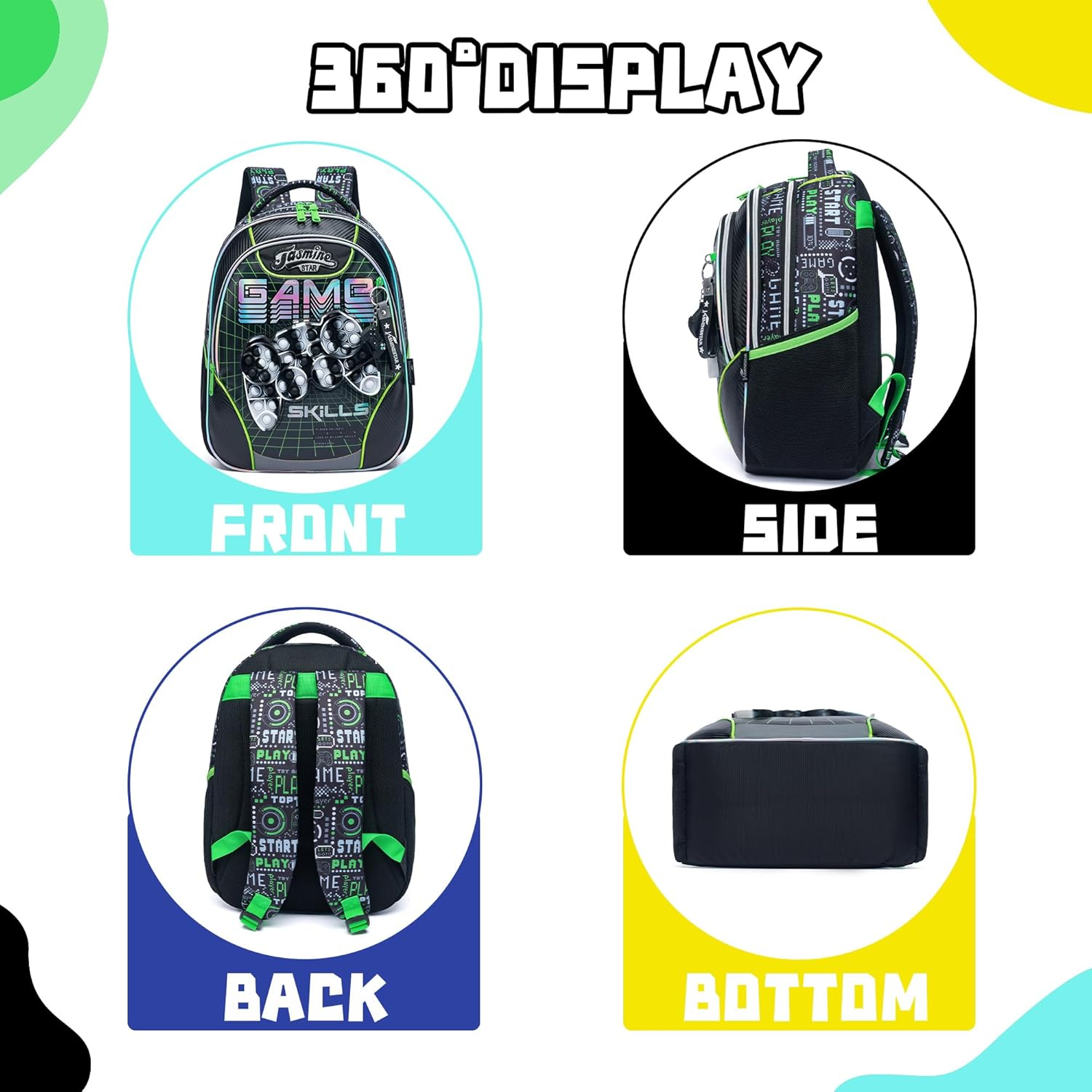 Meetbelify Backpack for Girls Elementary Preschool Kids Lunch Box for School image number 3