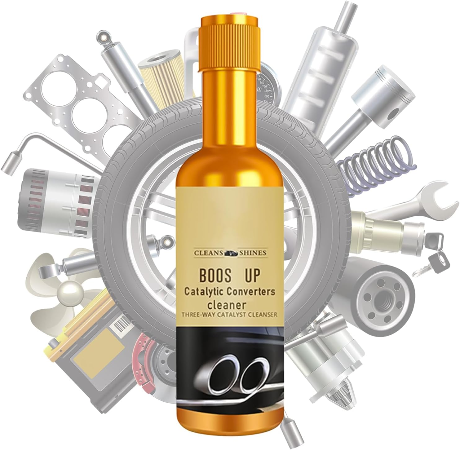 Catalytic Converter Cleaner - 120Ml Auto Part Carbon Remover,Catalytic Converter Cleaner for Car | for Trailer RV Automotive Sedan Pickup image number 2