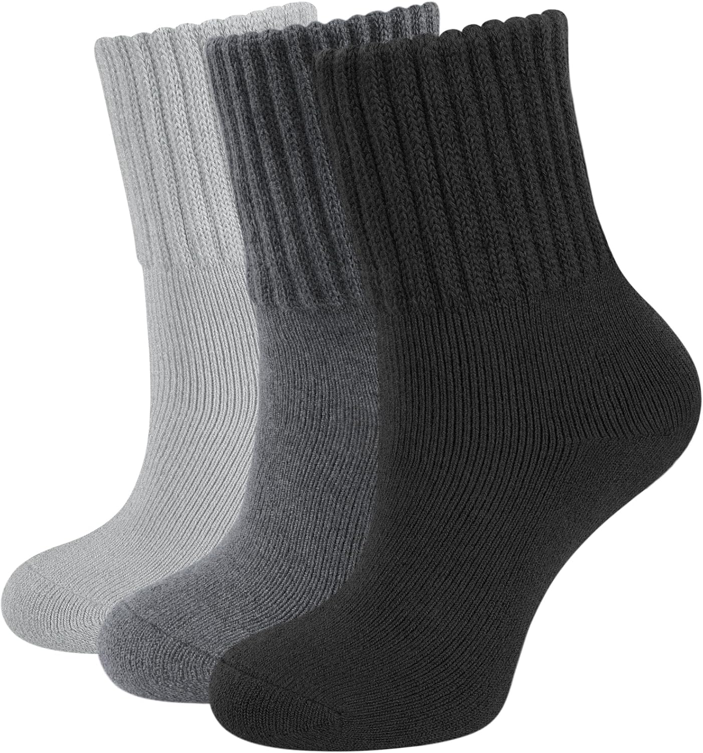 CLOSEMATE Womens Thick Full Cushioned Thermal Warm Boot Socks for Winter 3 Pairs