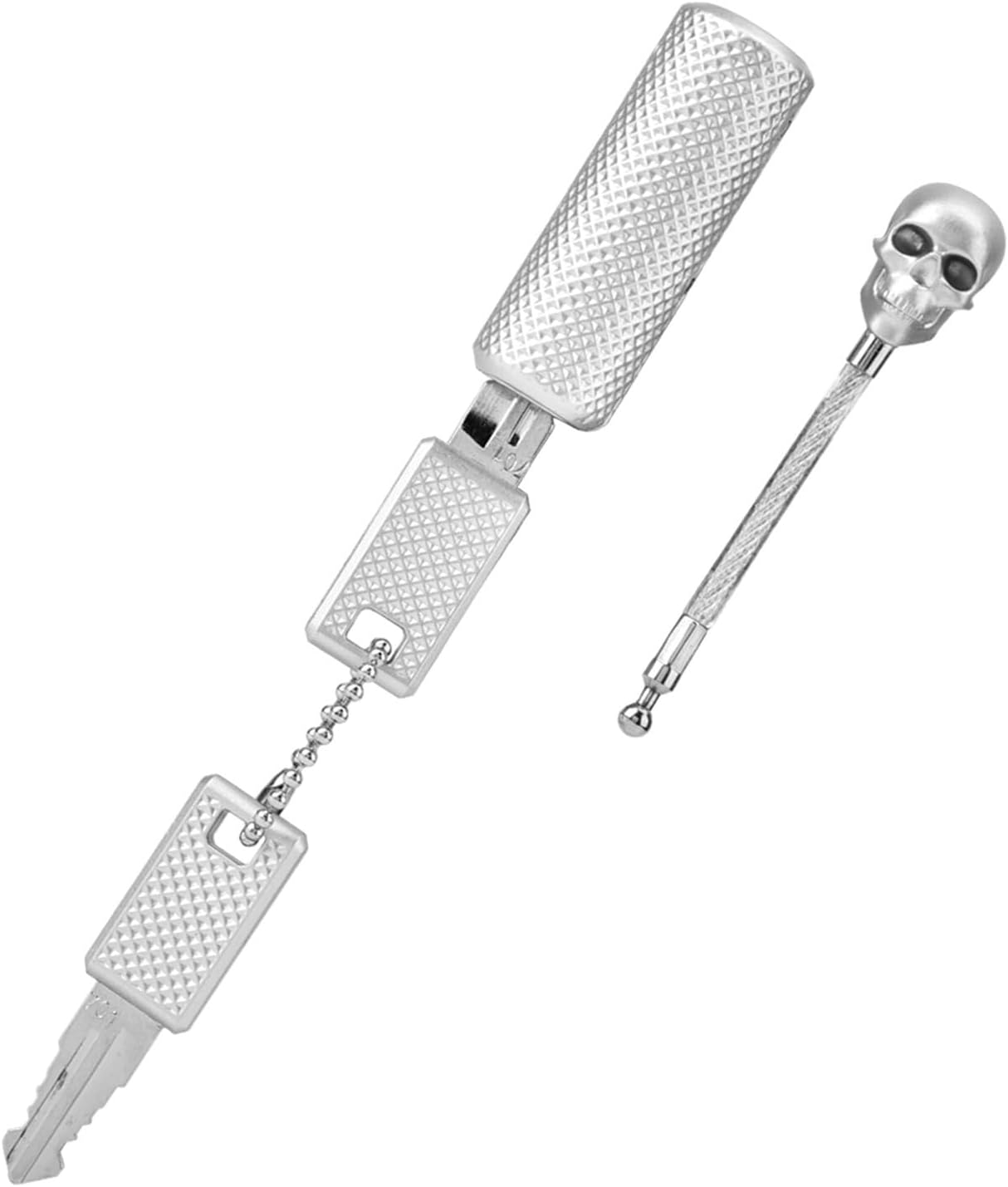 Fayelume Skull Luggage, 3.5 * 0.6 * 0.6In Zipper Lock, Bag Lock Suitable for Wallets, Suitcases, Backpacks, Computer Cases, Etc image number 6