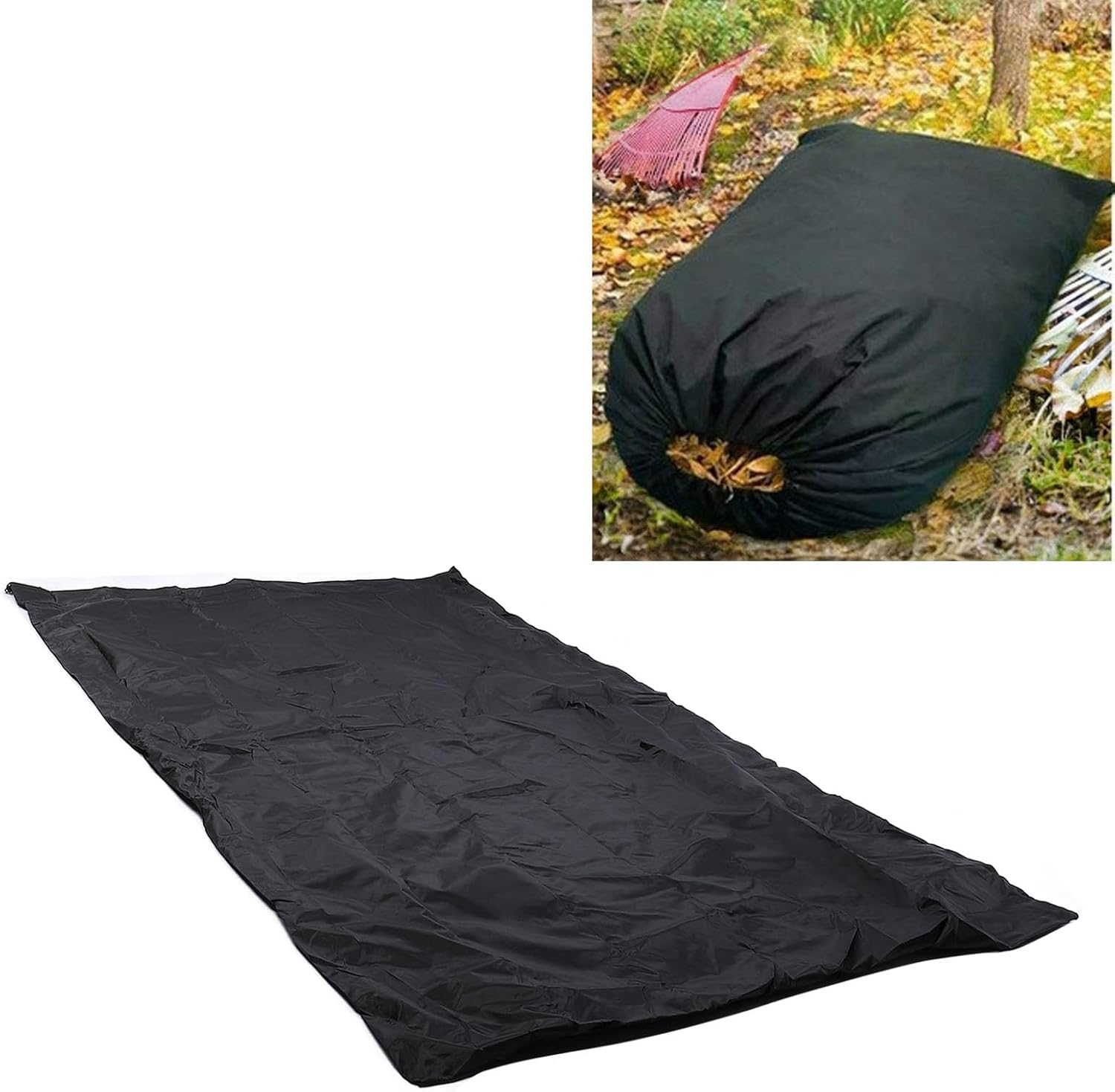 Lawn Tractor Leaf Bag, Large Capacity Garden Leaf Collector Grass Catcher Bag with Drawstring for Fast Leaf Collection for Lawn Mower, Leaf Collector Bag for Riding Lawn Mower image number 3