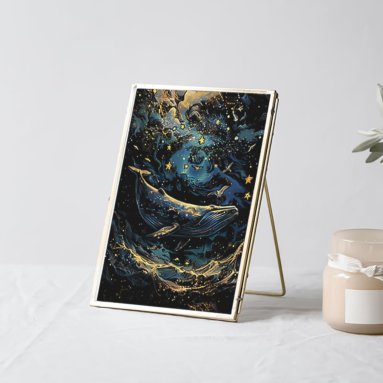 Glow in the Dark Scratch Art Rainbow Painting Paper 8 Sheet with Pen / Cleaning Brush, Engraving Landscape Scratchboard(A4) for Kids Teens & Adults, Fun Sketch Card Creative Craft Toy (Animal) image number 4