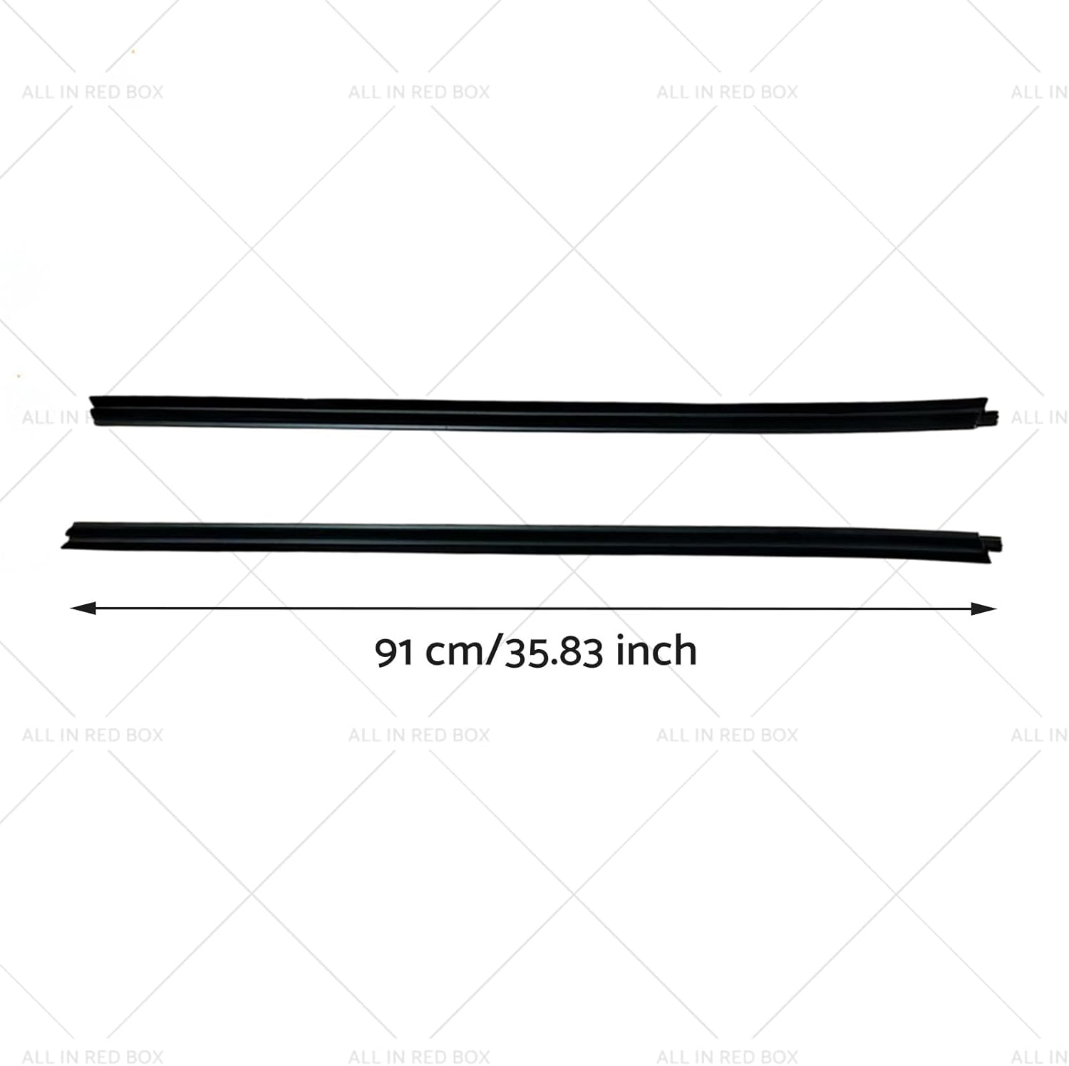 KAKA AUTO PARTS 2PCS Window Seal Weatherstrip Window Moulding Trim Seal Rubber Suitable for Toyota Hilux 2-Door Ute 2005-2015 image number 2