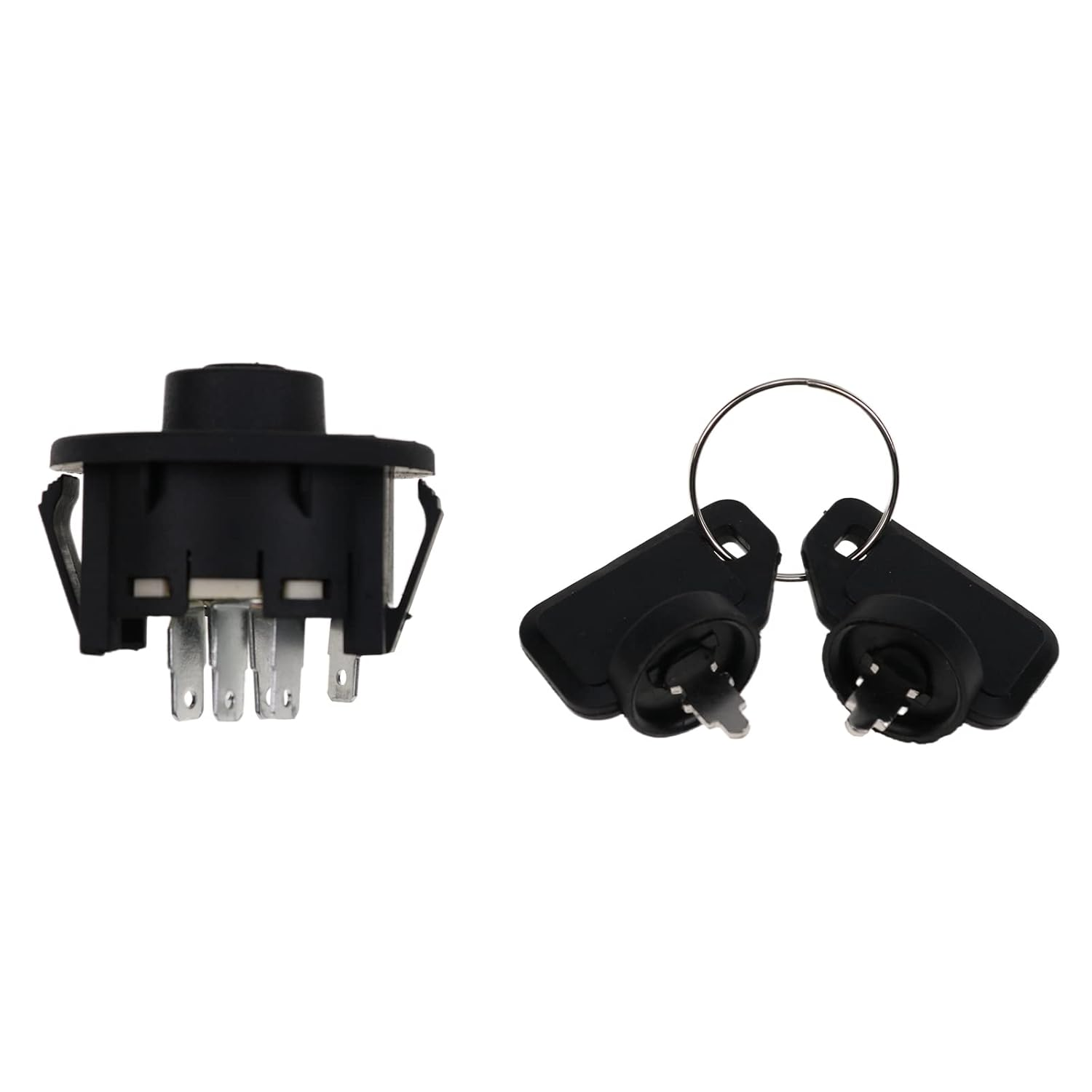 JEENDA 6 Terminals Starter Ignition Key Switch 117-2222 137-4101 Compatible with Exmark Toro Grandstand Vantage VT VTS VTX Timecutter Z4200 Z4235 Z5060 Z4202 Lawnboy Zero Turn Mower image number 3