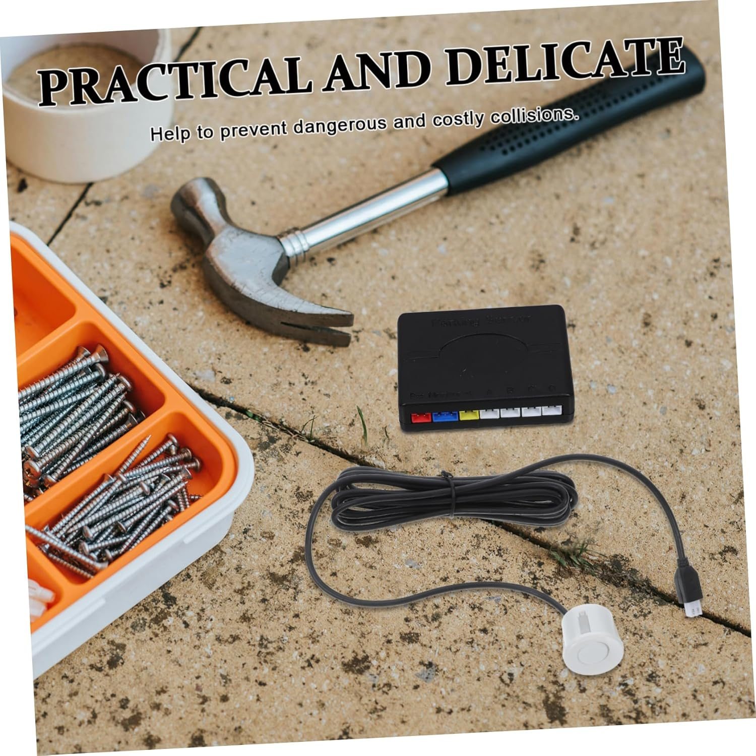 HORIALENCE Car Parking Sensors Rear Parking System with 4 Sensors Backup Warning Alert Automatic Reversing Assistance for Vehicles Reliable Safety Exterior Automotive Accessories image number 6