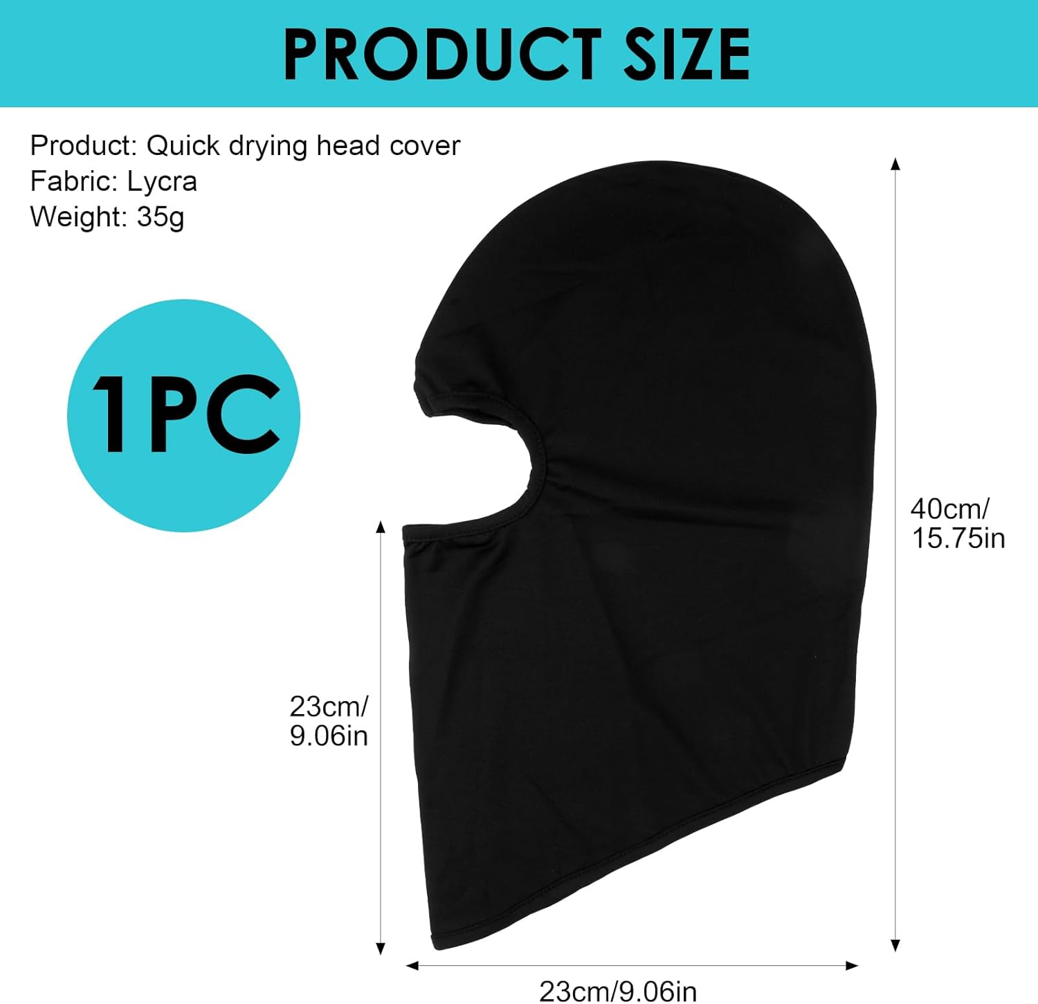 Balaclava Shiesty Ski Mask, Windproof Cold-Resistant Breathable Quick-Drying Sun-Protection Black Face Masks, Skiing Snowboarding Motorcycle Cycling for Summer Winter Other Seasons for Men and Women image number 4