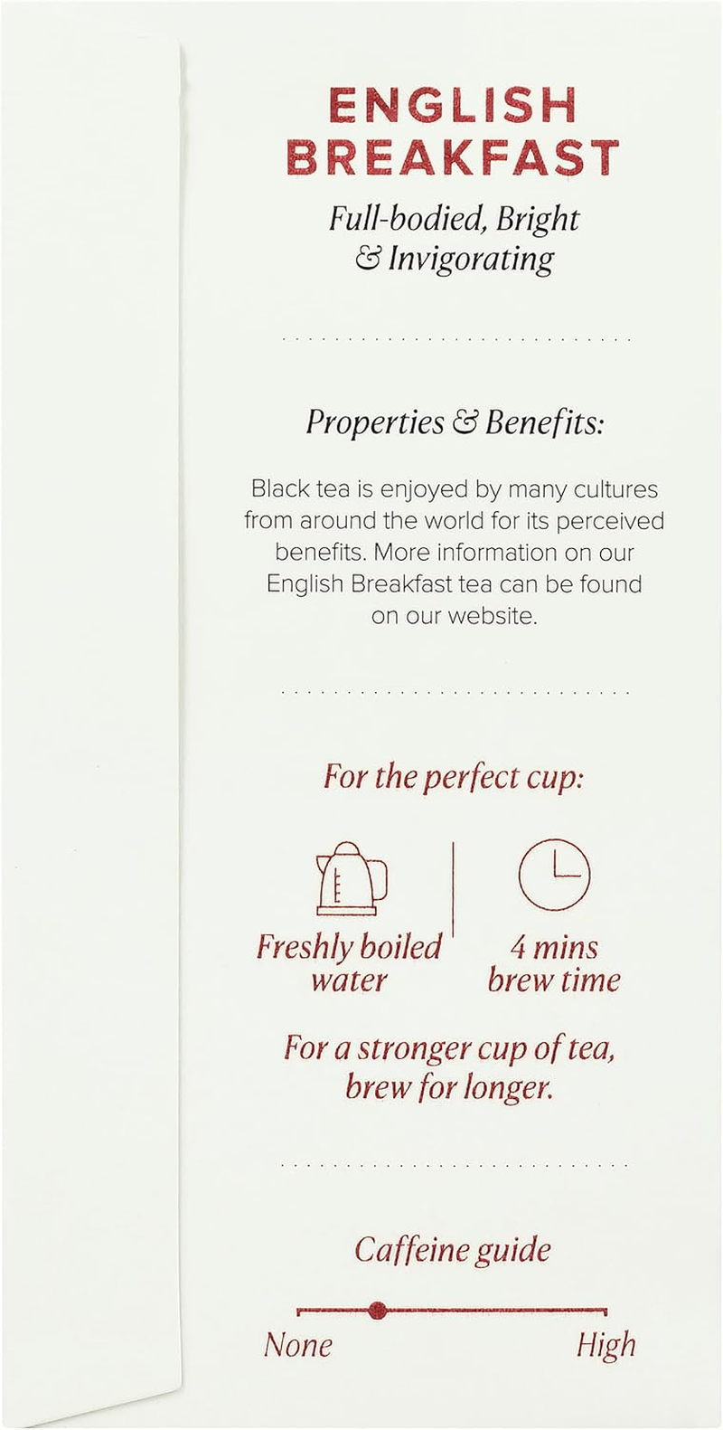 96&deg; English Breakfast Tea - 20 Pyramid Tea Bags X 3 Boxes, Individually Wrapped, Full Bodied, Everyday, Biodegradable Plant-Based Bags (60 Bags)