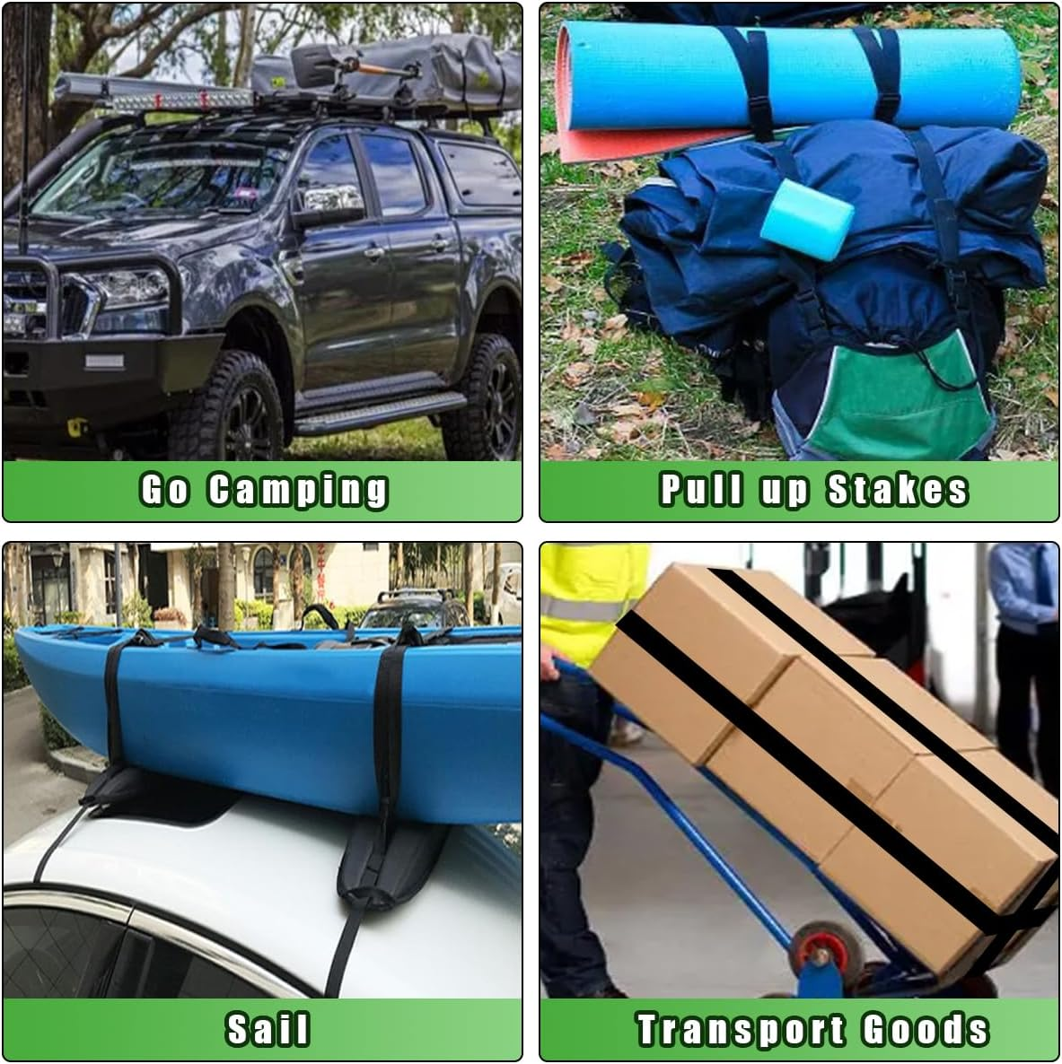 2 Sets 1"X78"(6.5 Ft) Battery Tie down Strap Kit with Stainless Steel Cam Buckle, Stainless Steel Bracket and SS Screws for Boats, Luggage Belt, Cars image number 6